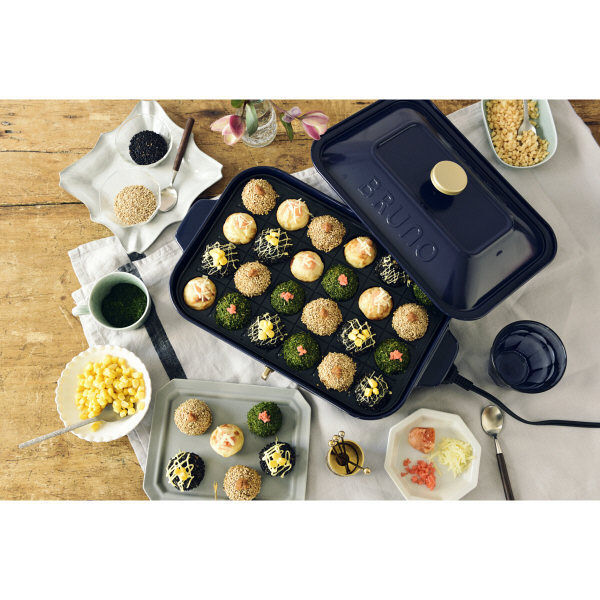 Bruno ブルーノ コンパクトホットプレート Boe021 Nv ネイビー クボタケ