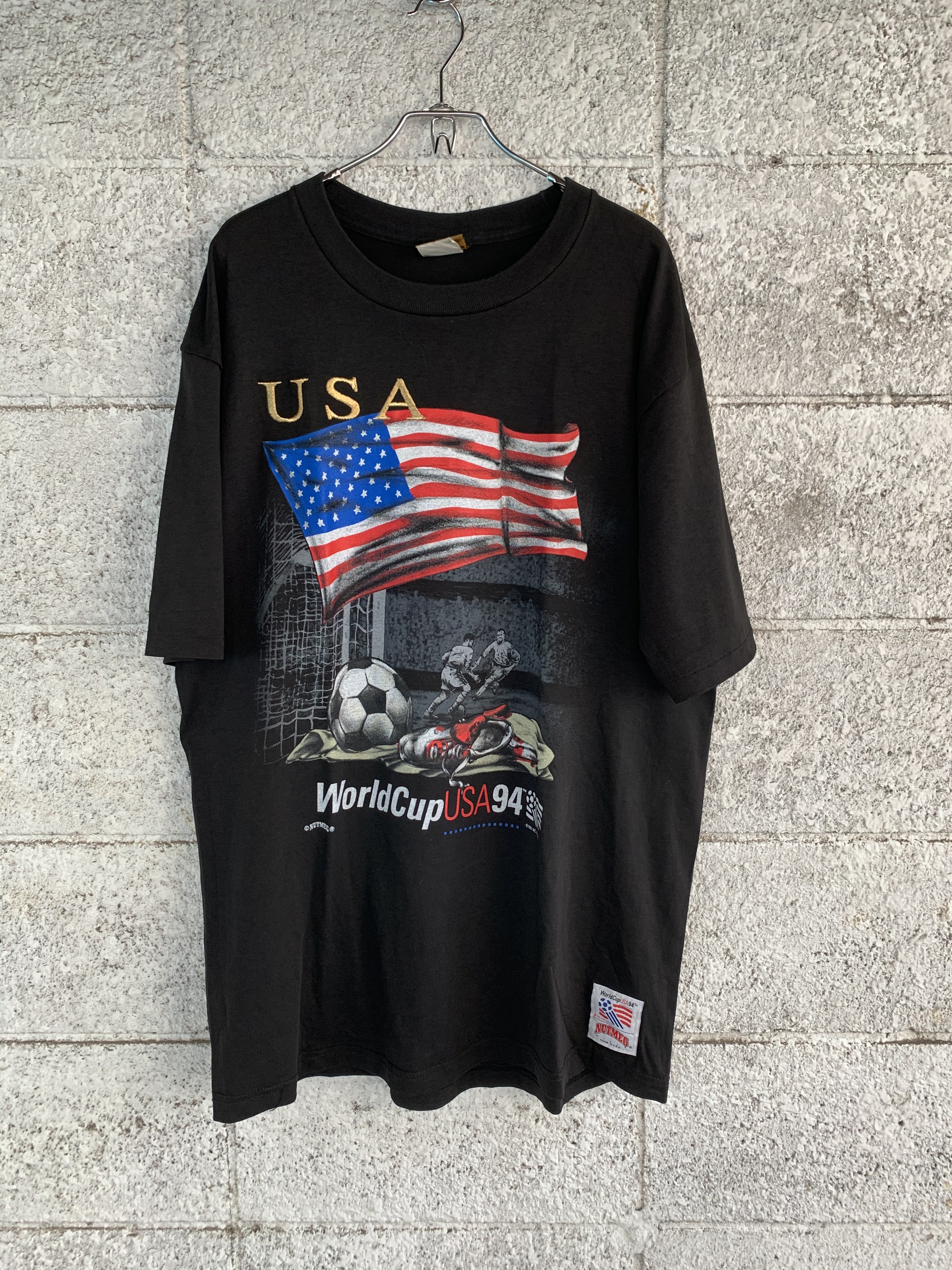 Usa製 90s Nutmeg World Cup Usa 94 サッカー ワールドカップ Tシャツ L 水戸 古着屋 マジカル