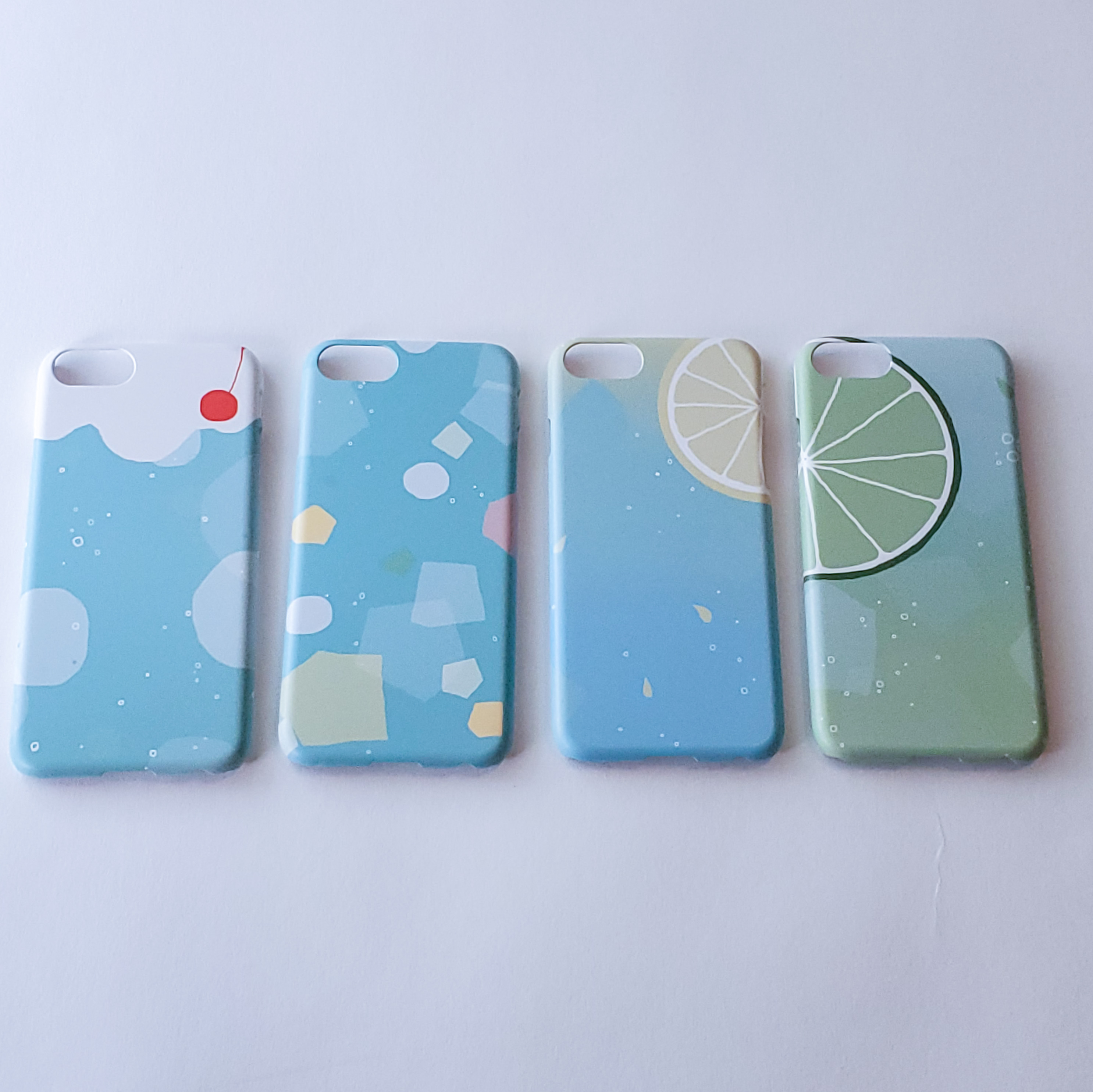 Iphoneケース フルーツポンチ プラスチックスマホケース Blue Palette ブルーパレット