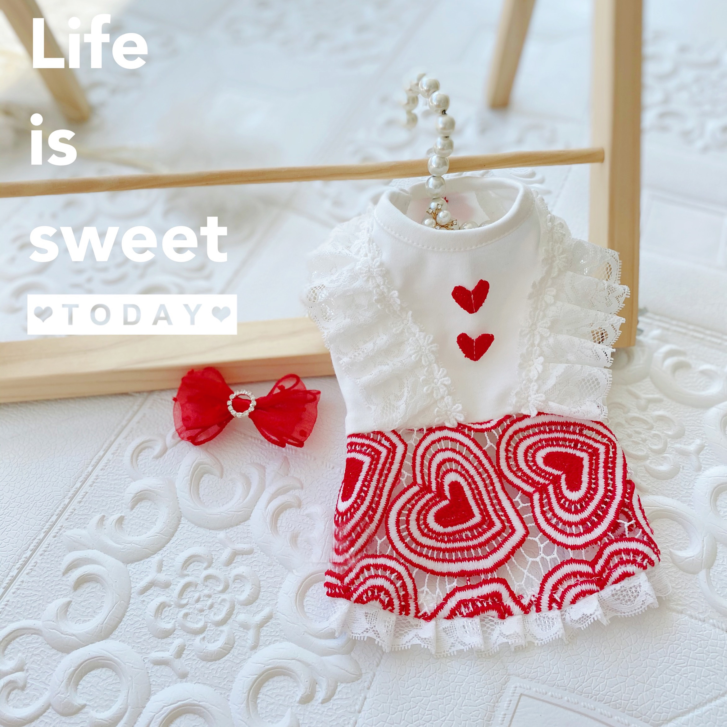 ビッグハートワンピース ノーマルタイプ プチプラでも可愛い愛犬のお洋服通販 Sunnysevenpet