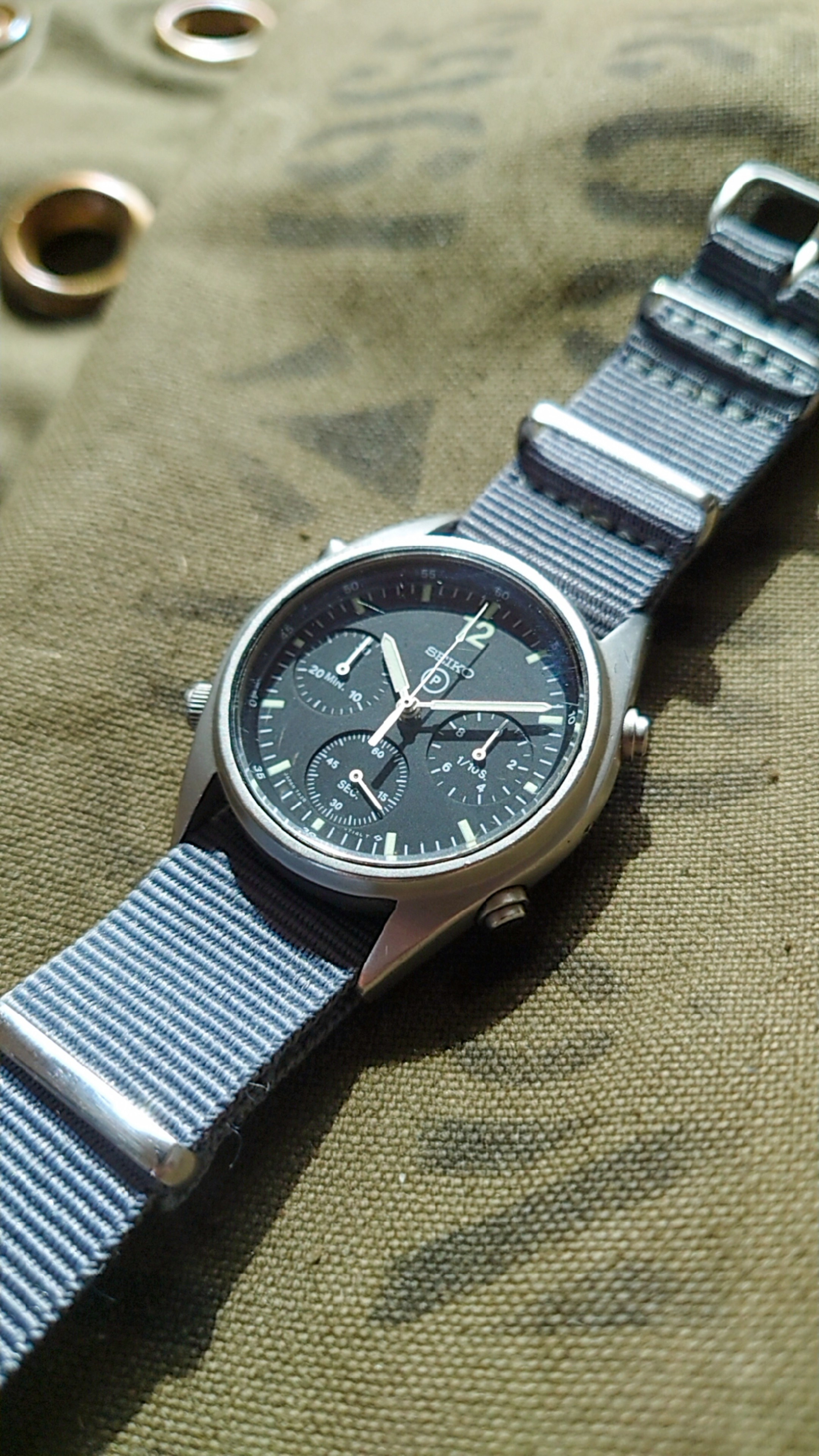 1984 Seiko セイコー Raf ミリタリークロノグラフ Gen1 イギリス空軍 軍用時計 実物 ミリタリーウォッチ 7a28 71 07 Vintage セブン ヴィンテージ ヴィンテージ セレクト オンライン ストア