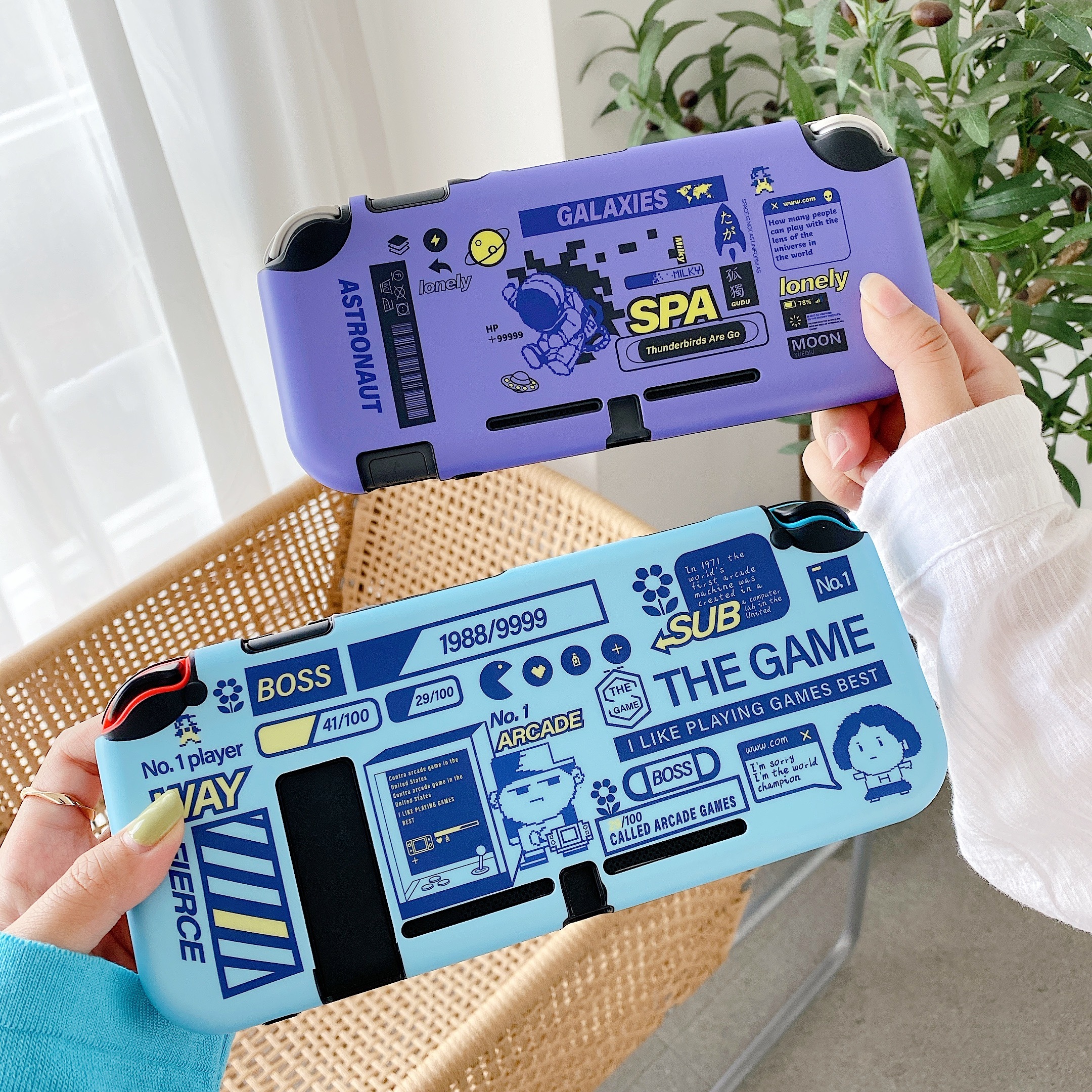 任天堂 Switch Switch Lite カバー 一体式 ニンテンドウ スイッチ スイッチライト ケース Imd製法 耐久性 かわいい 保護 カバー Nintendo Switch Switch Lite 宇宙飛行士 かわいいairpodsケース Switchカバー Iphoneケース Airtagホルダー New I