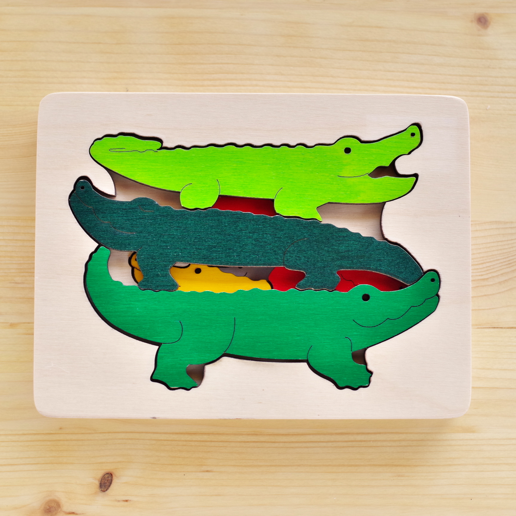 ジョージラック ３重パズル ワニ おもちゃ箱 イカロス 公式ネットショップ