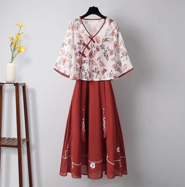 アウトレット 花柄チャイナワンピースセットアップ Dolly Clock