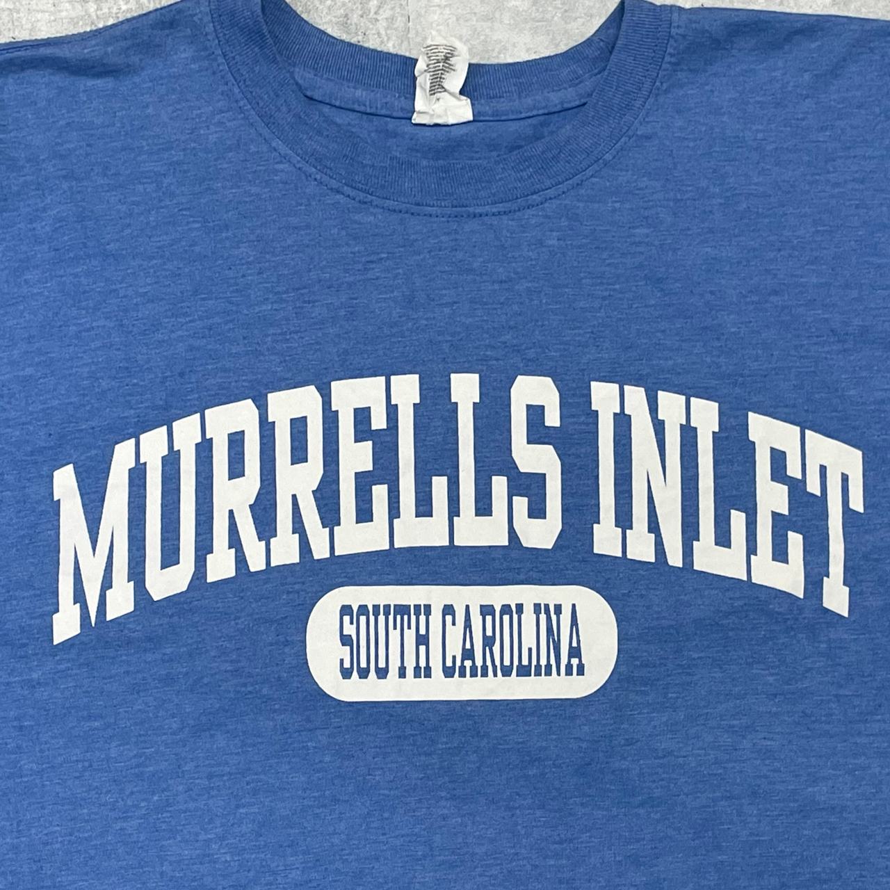 古着 送料無料 Murrells Inlet ロゴプリント半袖tシャツ ブルーl Secca Eshop