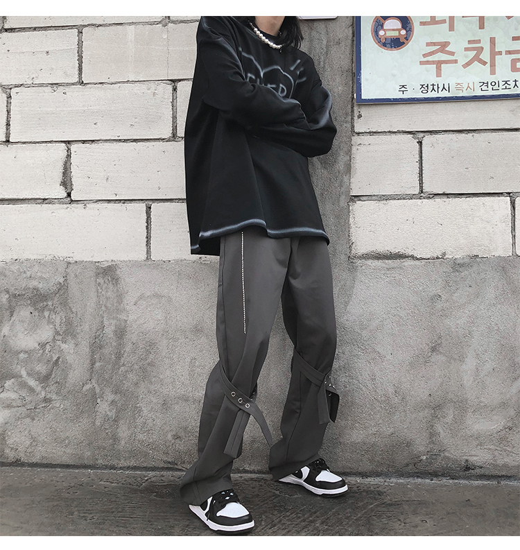 ハイストリートバイブパンツ Full エモい系 韓国メンズファッション
