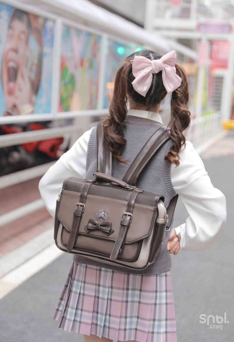 428 レディース 可愛い ロリータ Jk 学生鞄 スクール バッグ 通学かばん 合皮 スクバ リュック A0r4f0 Lachouette