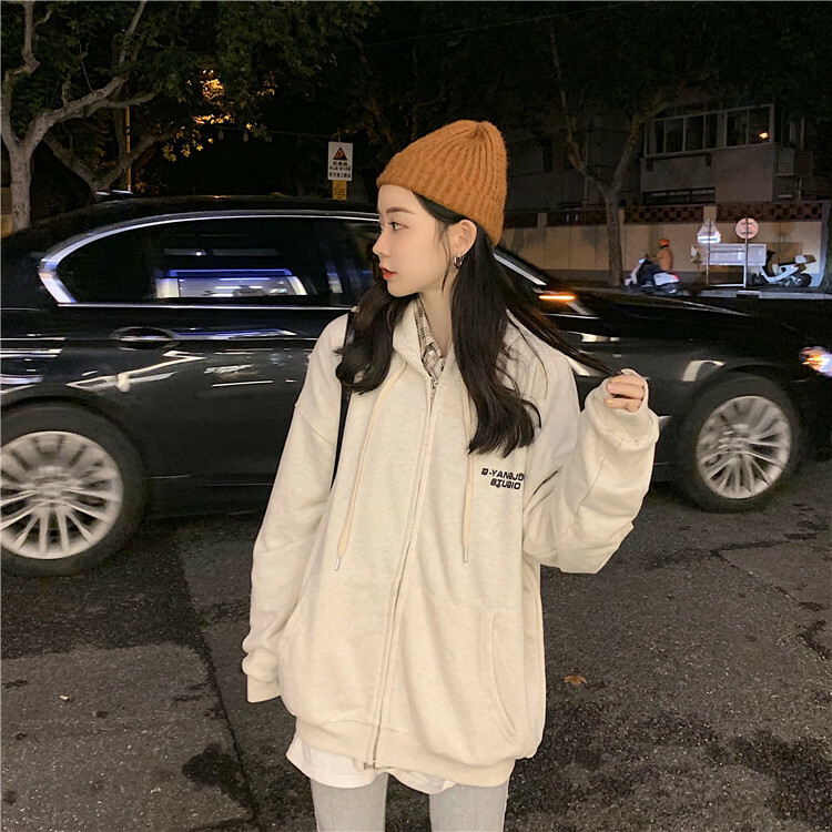 秋新作 パーカー マウンテンパーカー レディース ロングパーカー レディース ジップパーカー レディースパーカー 韓国ファッション レディース トップス トレーナー カジュアル フード付き ワンサイズ フリー アプリコット グレー Viento