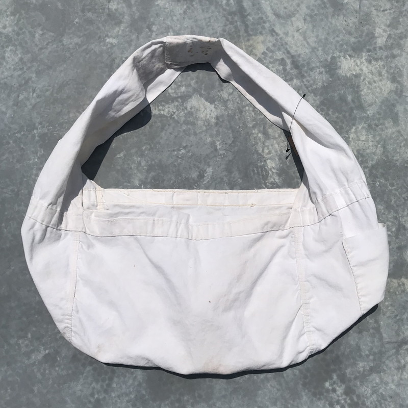 60 S 70 S The Gazette ニュースペーパーバッグ コットン キャンバス ホワイト Old 希少 Agito Vintage