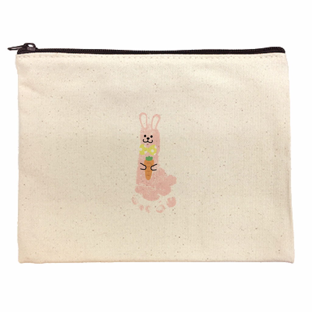 手形アート ポーチ 底マチなしタイプ Dearmade