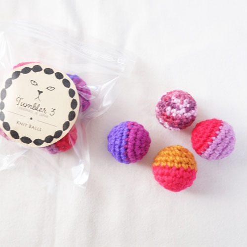 色トリドリ 毛糸ボール ラズベリー２ Tumbler3