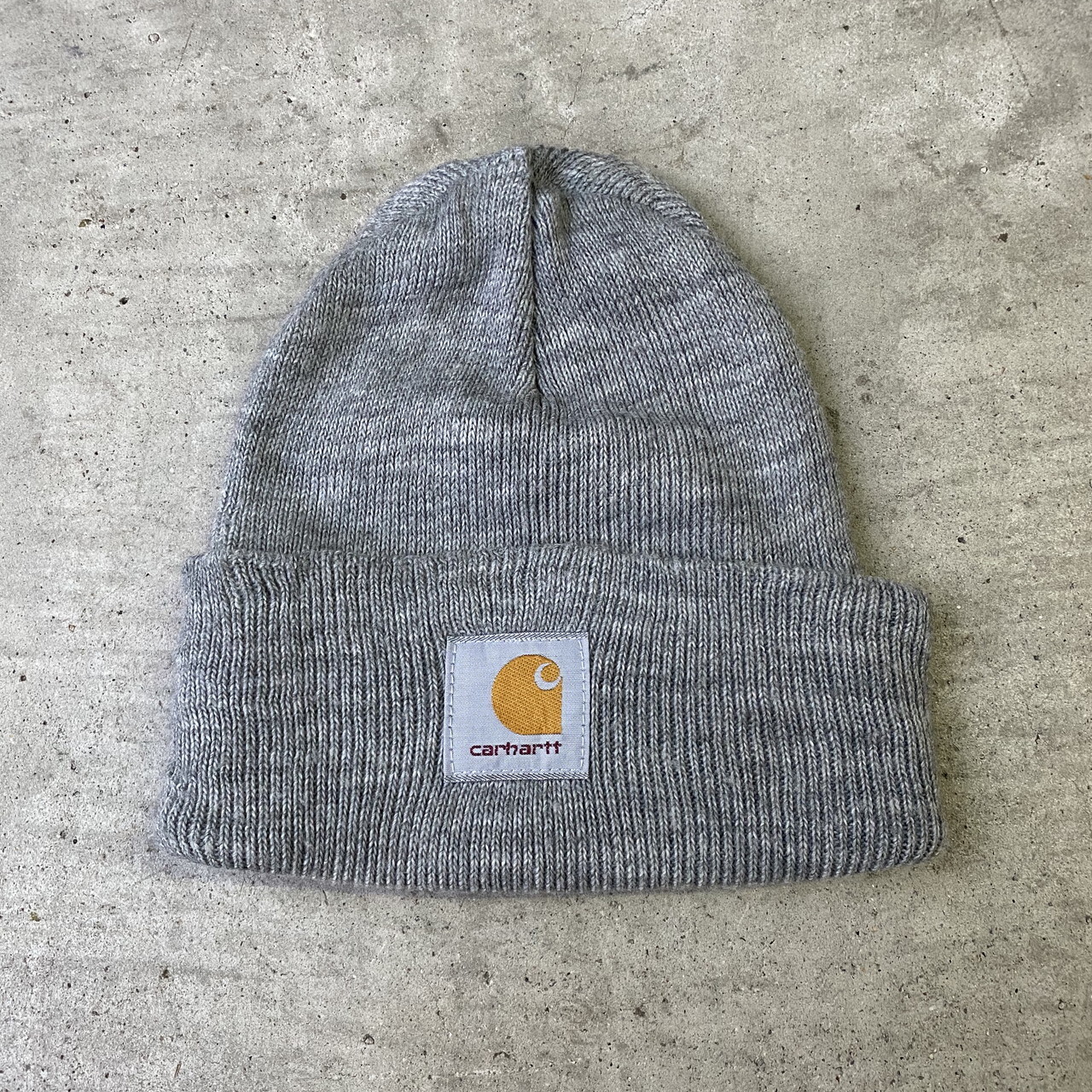 Carhartt カーハート ロゴ ニットキャップ メンズ レディース 古着 グレー 灰色 ビーニー ニット帽 帽子 Cave 古着屋 公式 古着通販サイト 100時間限定all15 Off開催中