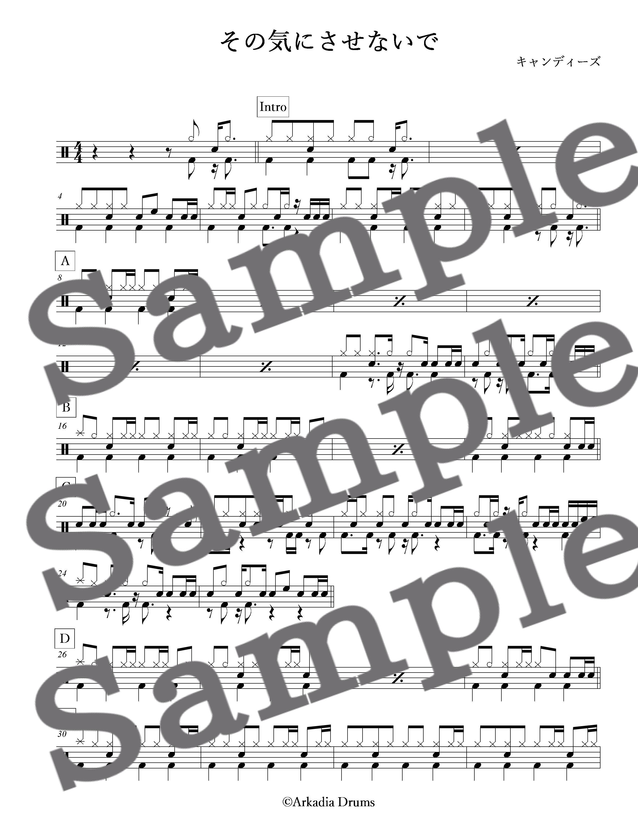 その気にさせないで キャンディーズ Arkadia Drums その気にさせないで キャンディーズ Arkadia Drums