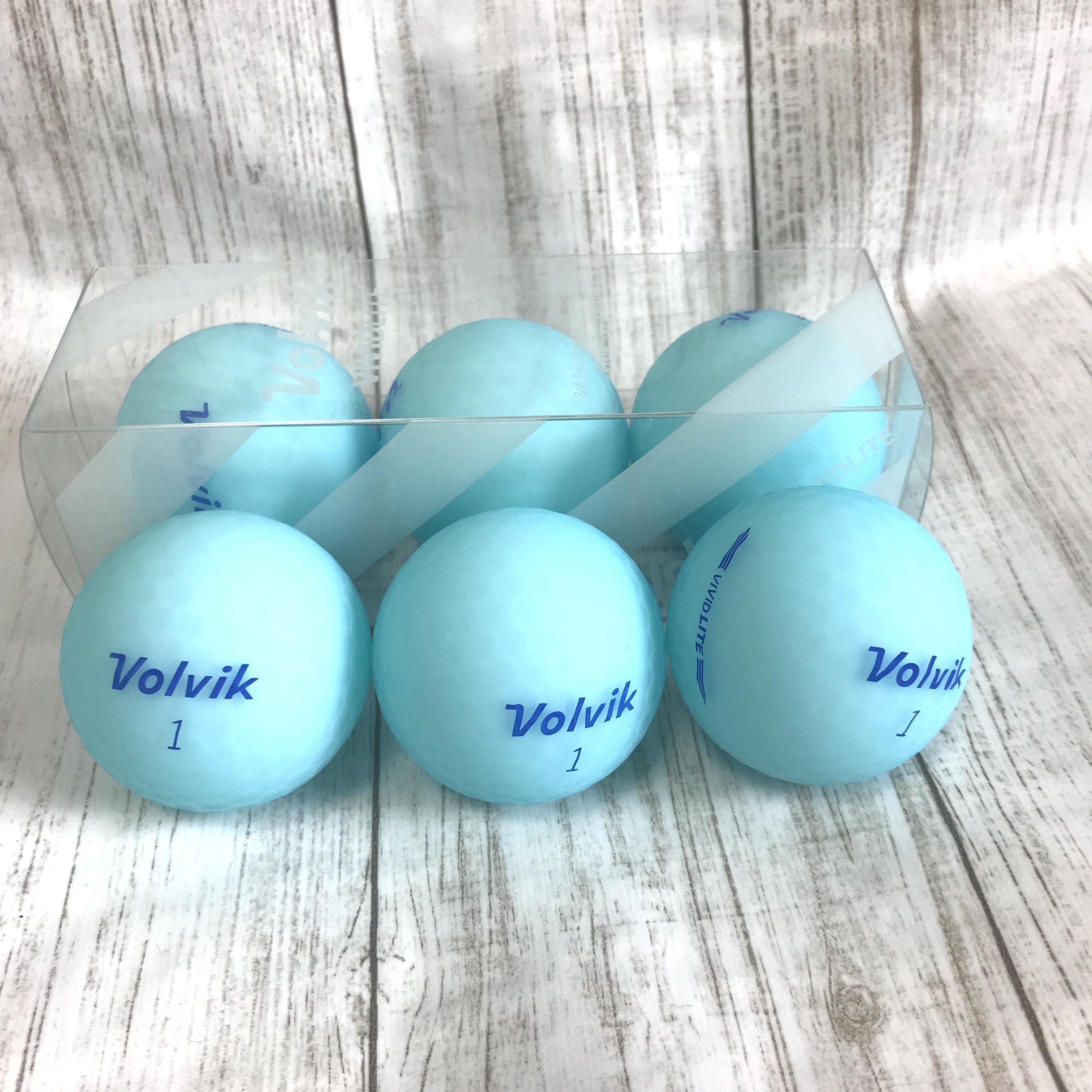 ボルビック ビビッド ライト ブルー 1ダース マットゴルフボール U100 Labo