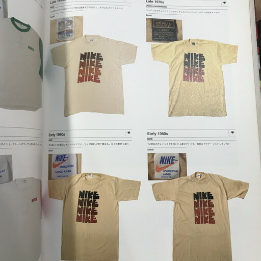 70's NIKE ゴツナイキ 4連 染み込み Tシャツ ベージュ グラデーション 初期 社外ボディ M位 希少 ヴィンテージ | agito