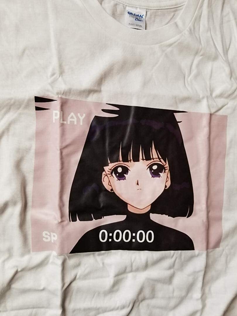 セーラームーン 土萠 ほたるともえほたる レトロアニメ メンズ 半袖 Tシャツ セーラーサターン 韓国 オルチャン 原宿 ストリート Camsia Base店 24時間以内に発送 全品送料無料