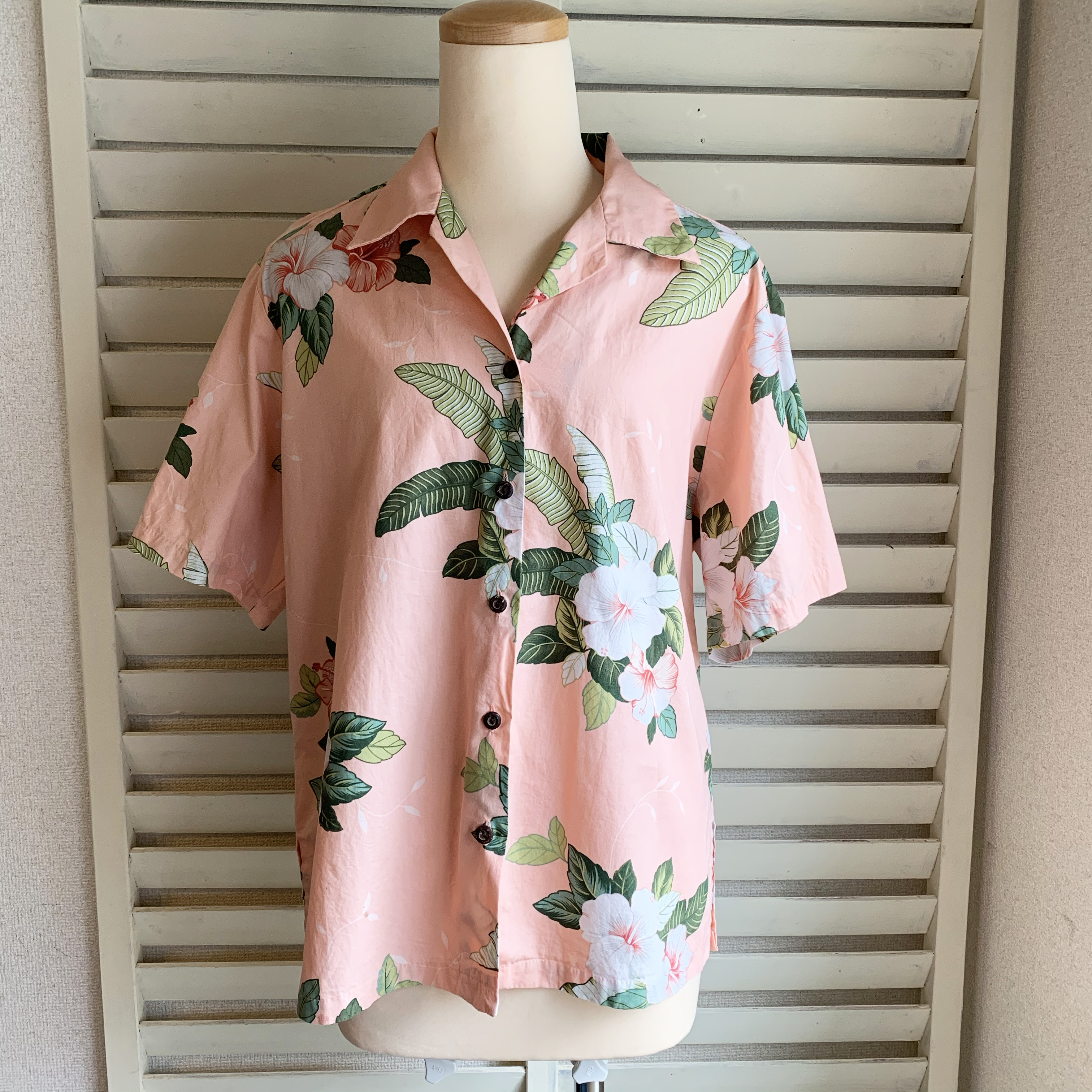 Pacific Legend パシフィックレジェンド ピンク アロハシャツ レディース S Sup Rising