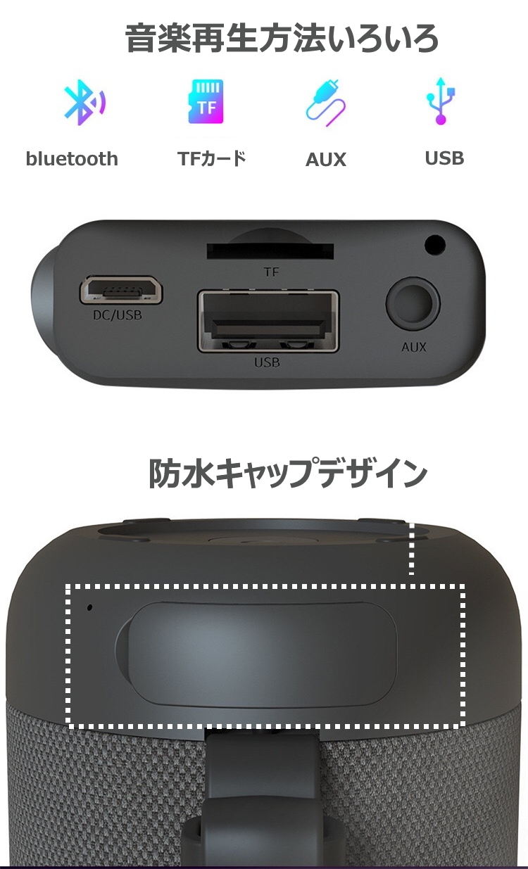 Bluetooth スピーカー 2台同時 防水 小型スピーカー Hifi 高音質 ハンズフリー通話 ラジオ Usb ブルートゥース ダブルスピーカー 5 0 Ipx5 スマホ スマートフォン 持ち運び おしゃれ かわいい 高級感 お風呂 アウトドア 車 黒 白 赤 グレー ブラック ホワイト Fisher