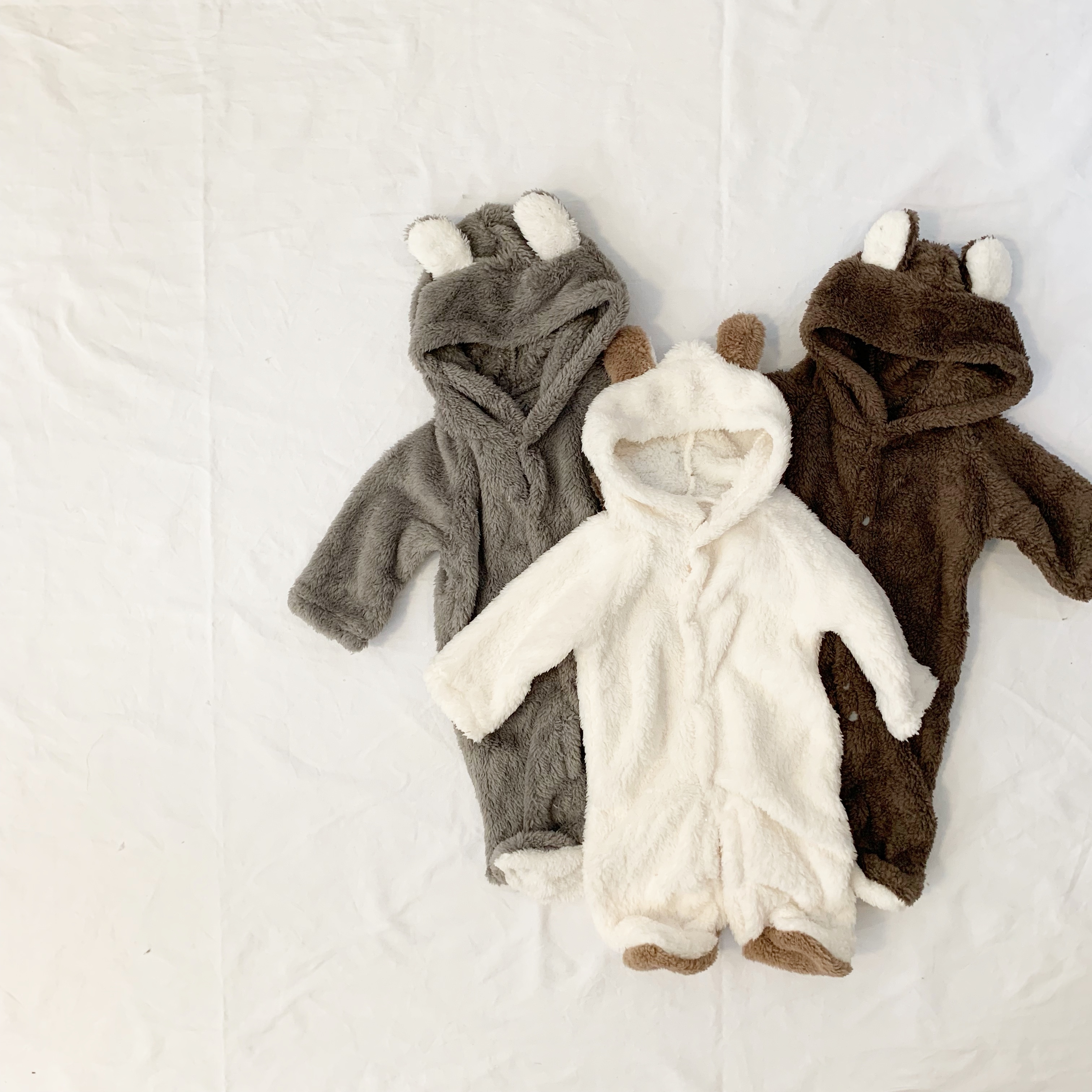 即納 くまみみカバーオール ベビー アウター 海外子供服 韓国子供服 子供服 海外 韓国子供服 セレクトショップ Rim