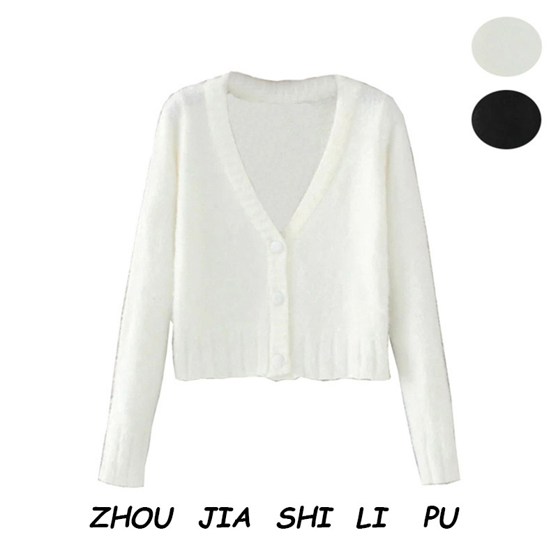 レディース オータムウィンターvネックセーター スリムショートクロップドカーディガンジャケット 秋物 冬物 Pink Harmony Ph Ladies Shop Pink Harmony