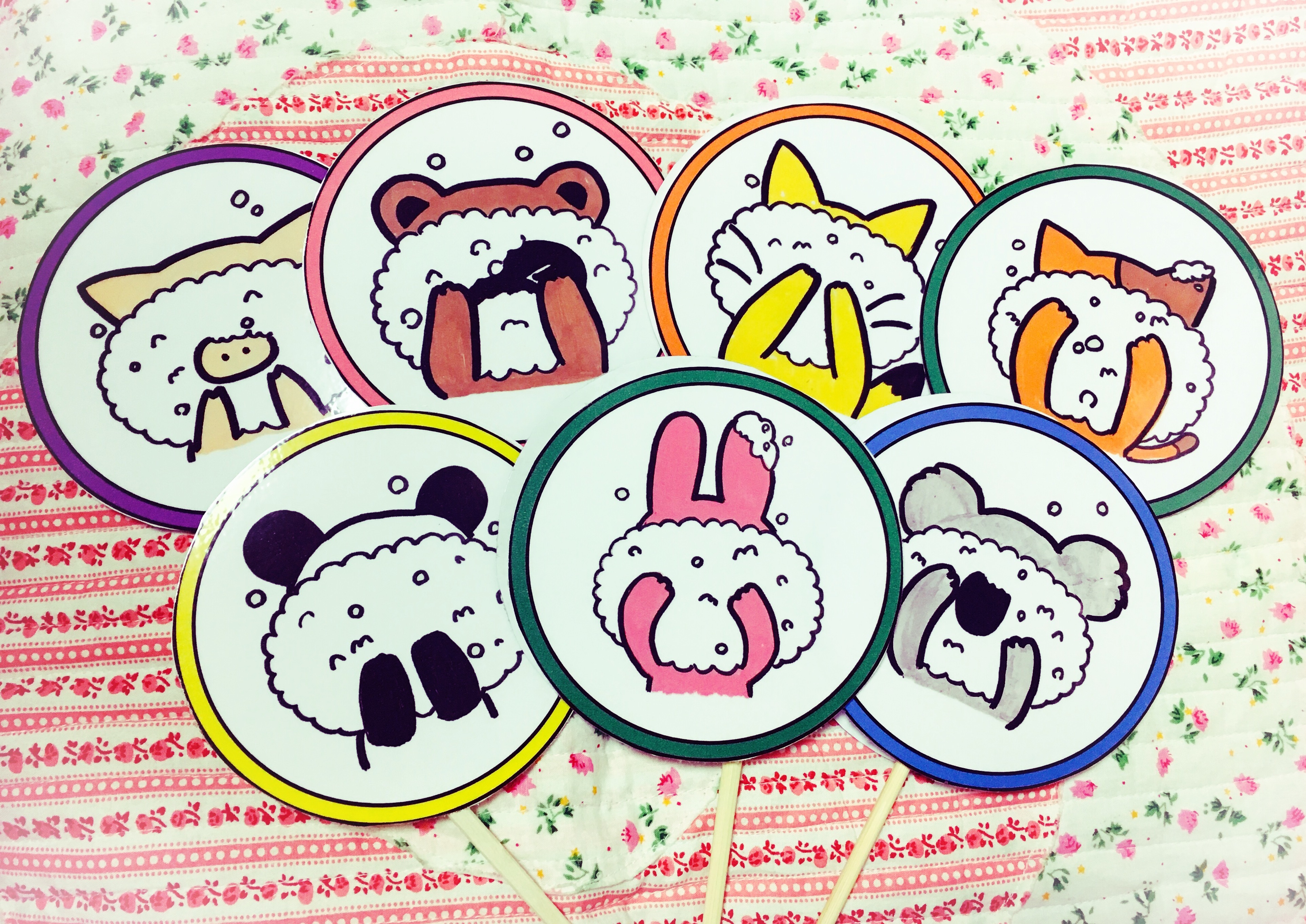 泡プクだぁれ いないいないばあっ ペープサート パネルシアター ペープサート 保育教材 Emicoco