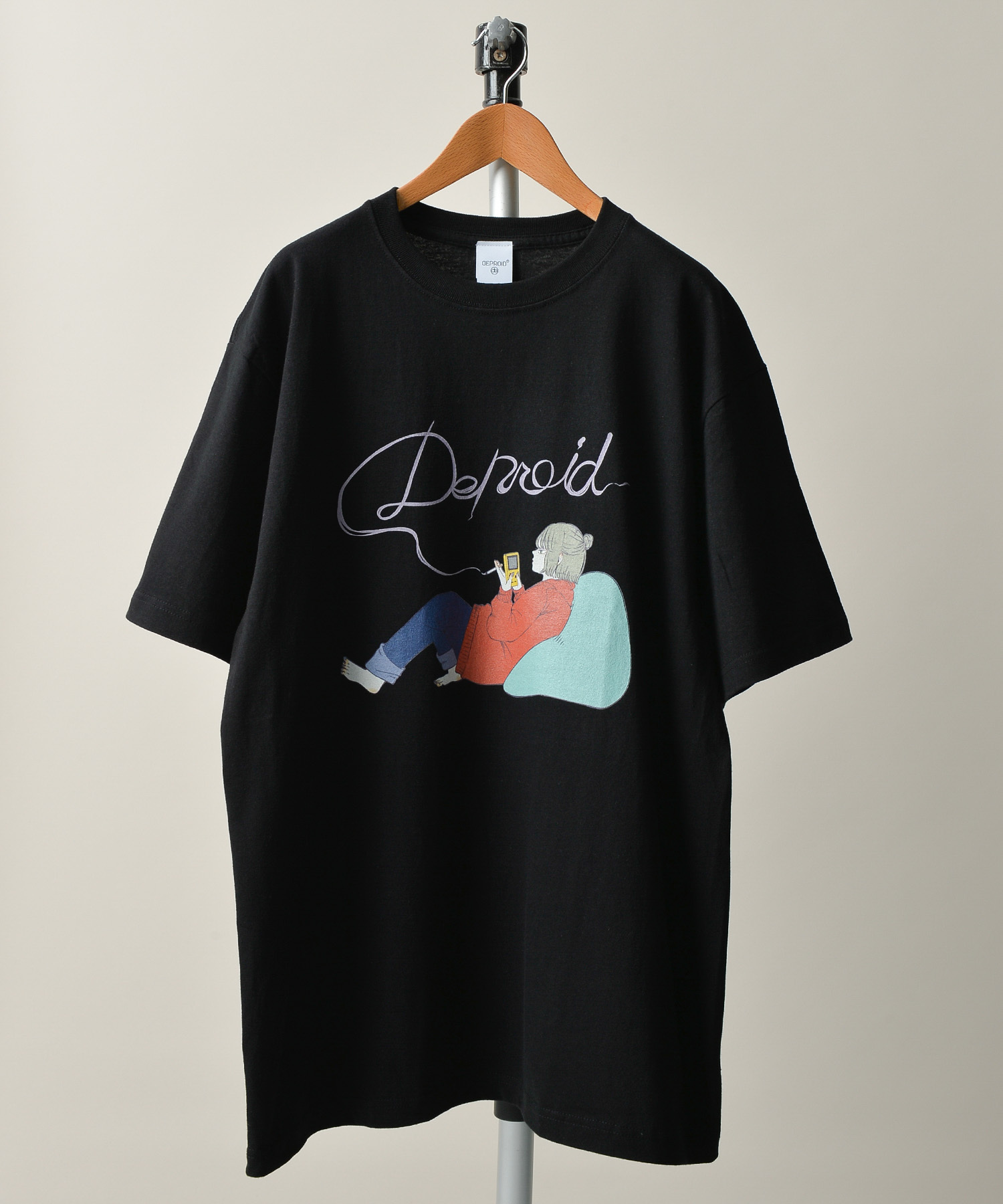 Deproid Itaru Relax Tee Blk Dp 104 Deproid Official Store