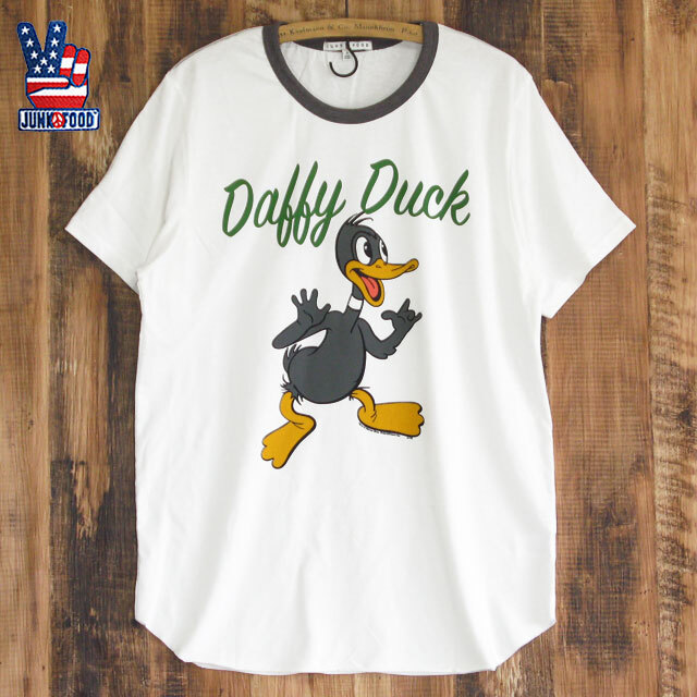 送料無料 Junk Food ジャンクフード Daffy Duck ダフィーダック メンズ ゆったり Tシャツ Kei Style