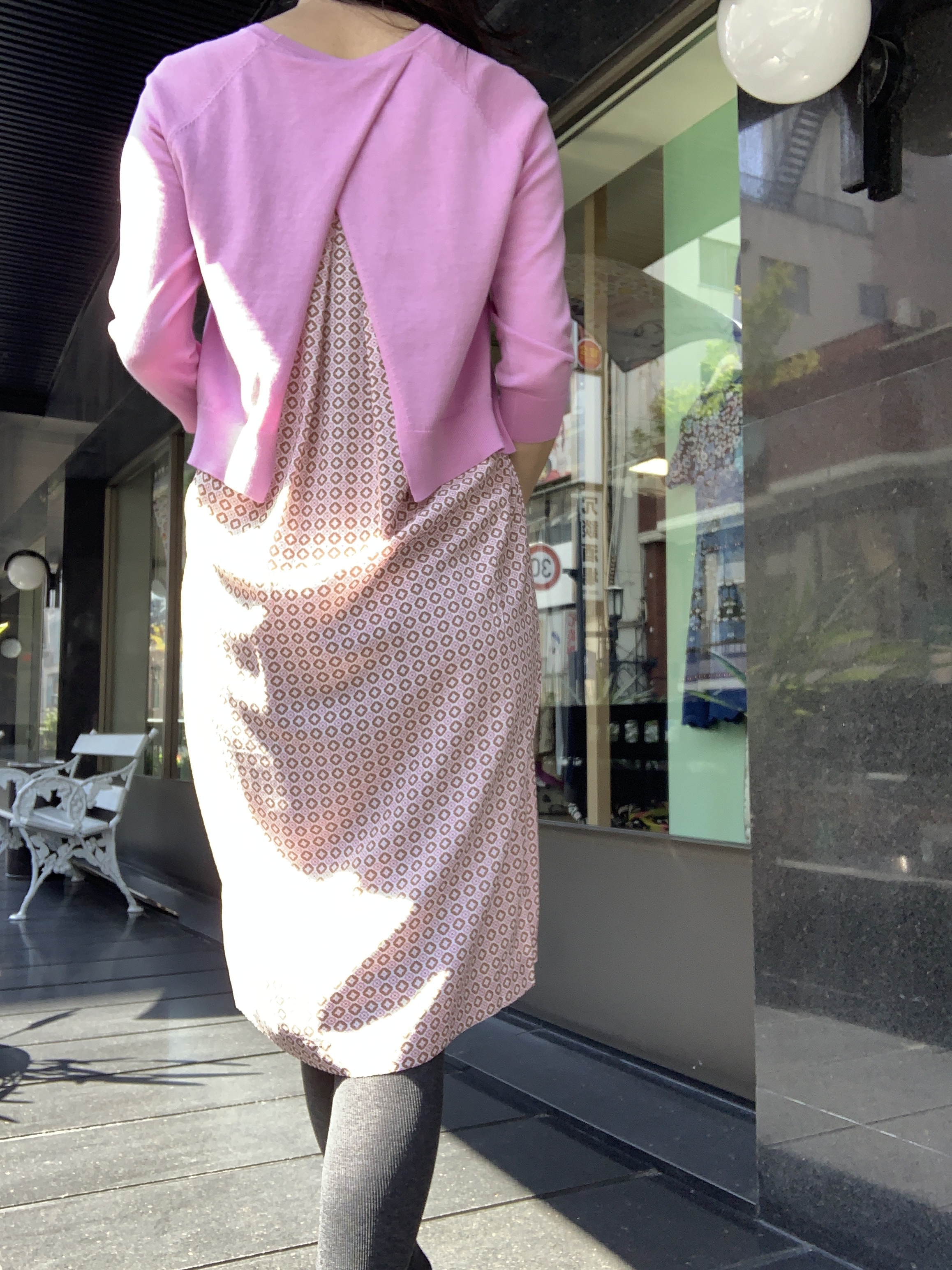 Gerry Weber ゲーリーウェーバー セーター プリントスカートワンピース 931 501 フクハラ