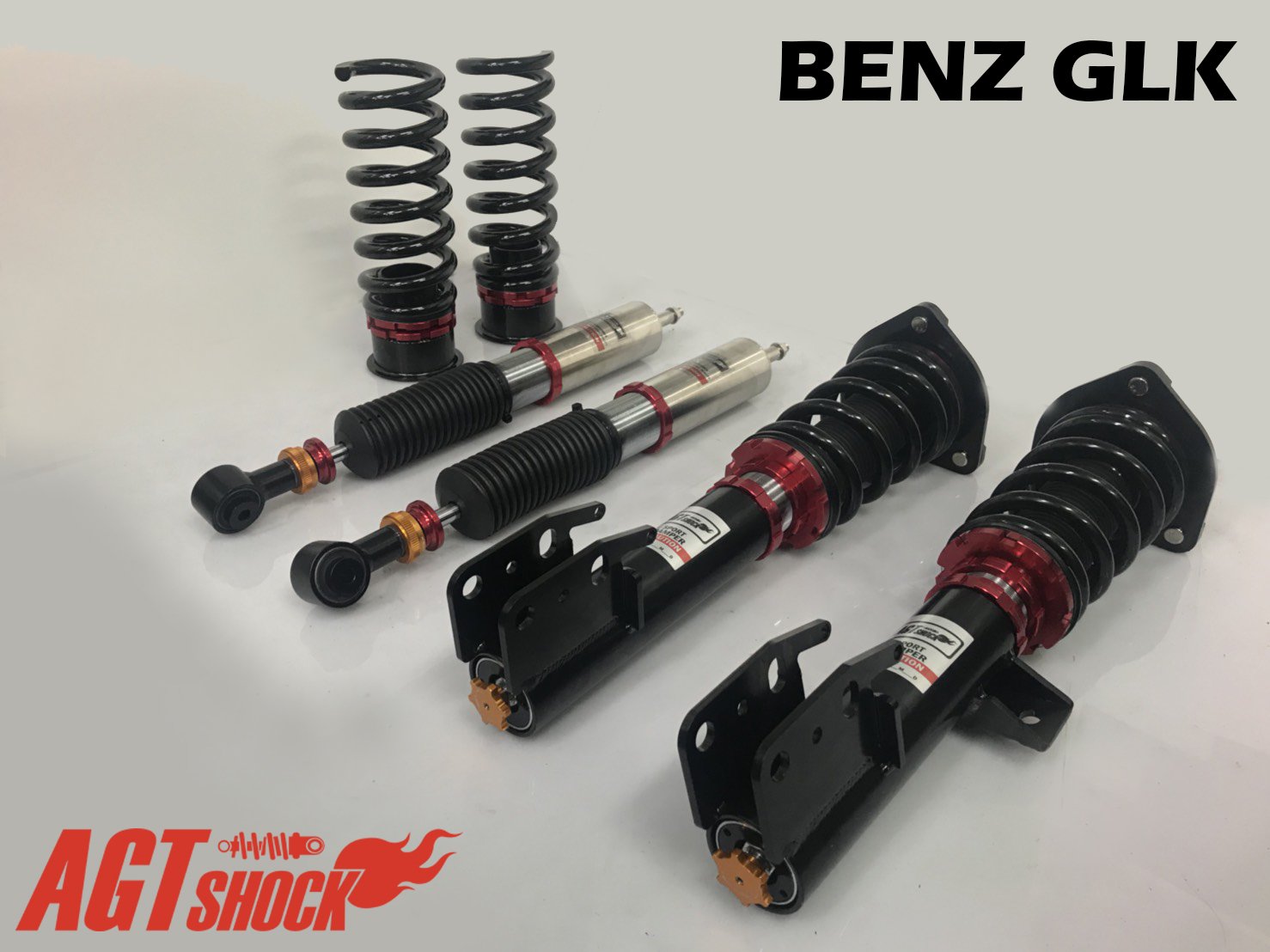 Glk X4 08 15 倒立式 減衰力24段調整 車高調 サスペンション Agt Shock 台湾自動車カスタムパーツ専門店 Formosatech フォルモサテック