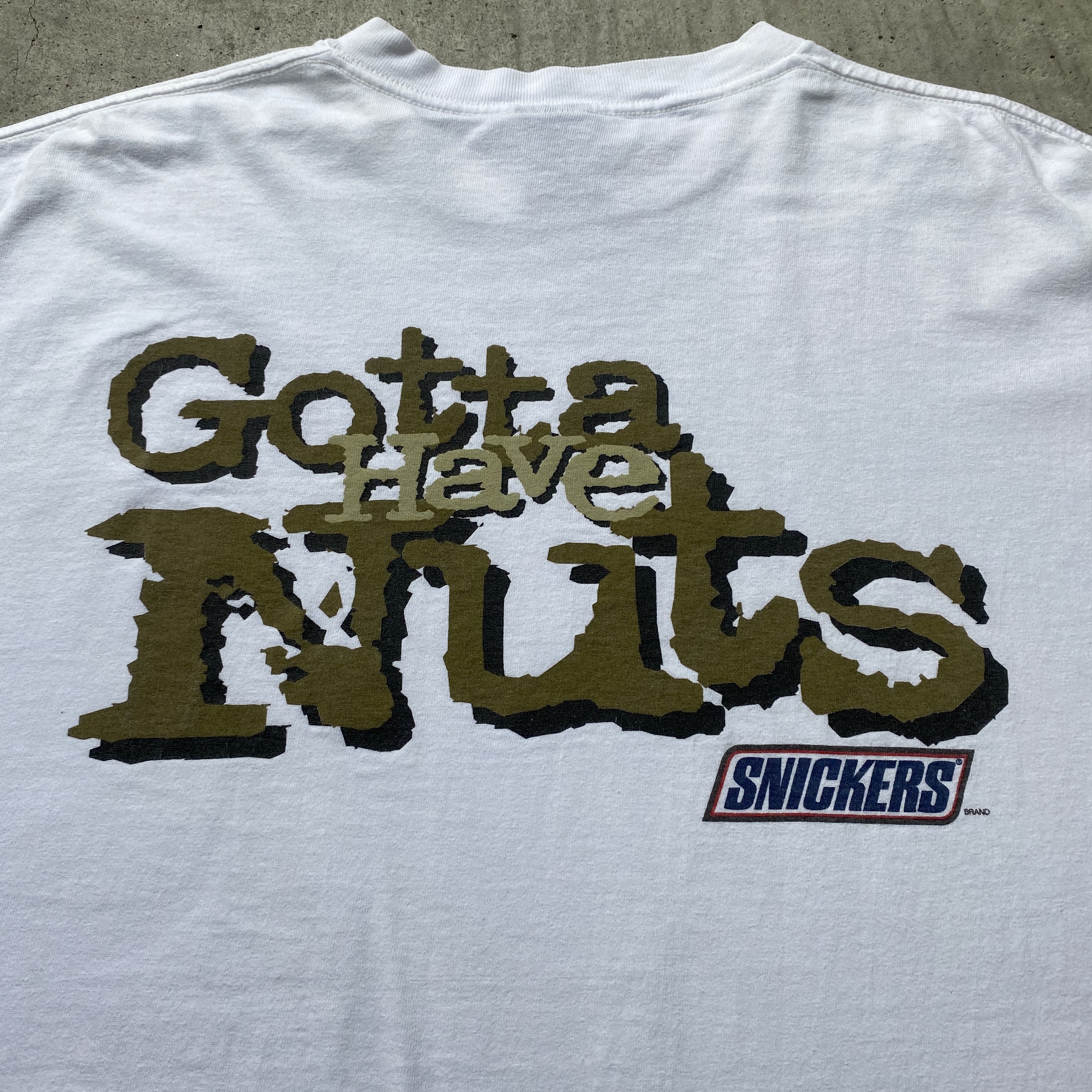 90年代 No Fear ノーフィア Snickers スニッカーズ Gotta Have Nuts プリントtシャツ スケート サーフ ヴィンテージ メンズxl 古着 Tシャツ Cave 古着屋 公式 古着通販サイト Max 50 Off Sale開催中