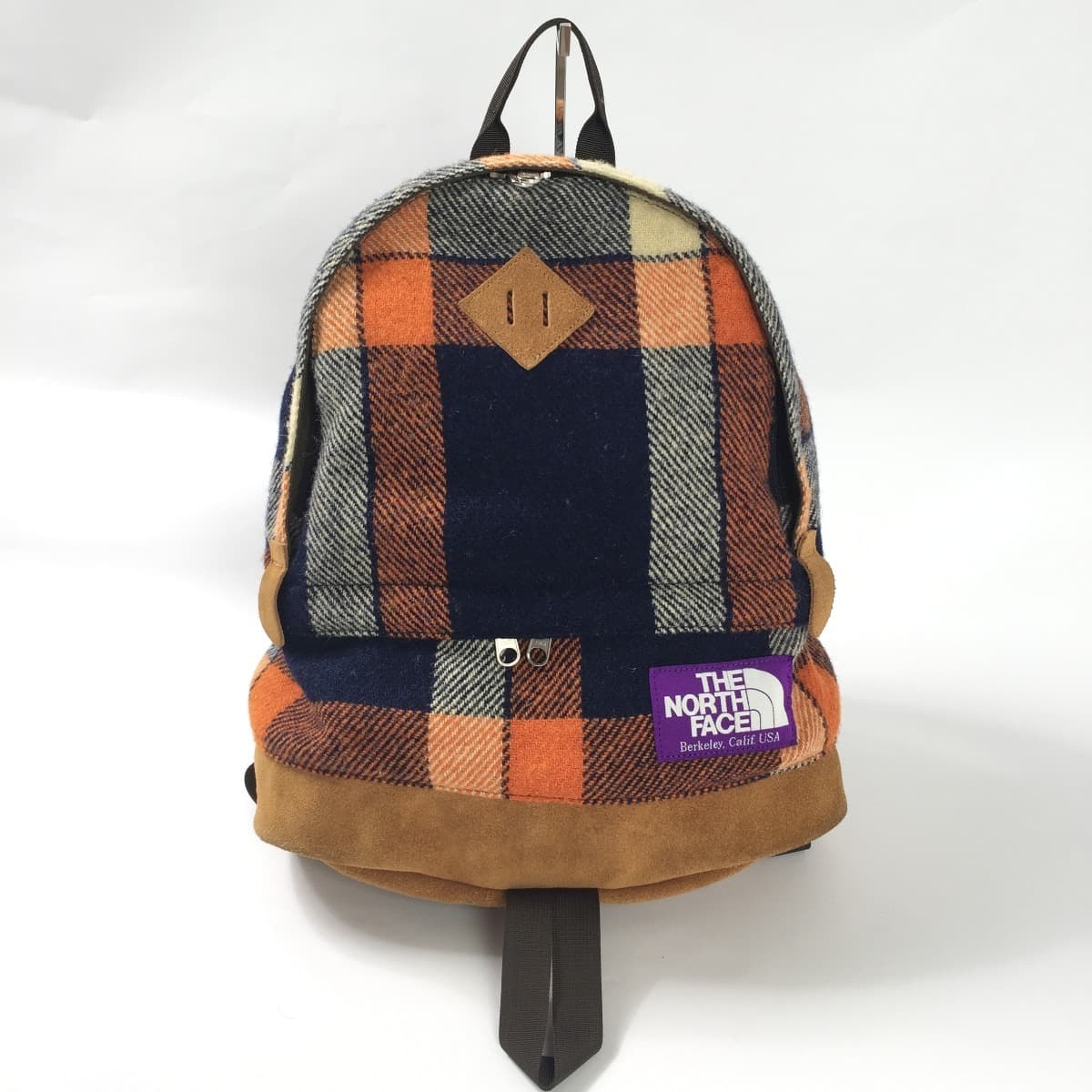 The North Face ザ ノースフェイス パープルレーベル ハリスツイード リュック バックパック チェック 紺 ウール Nn7059n フクル ファッションブランドユーズドセレクトショップ