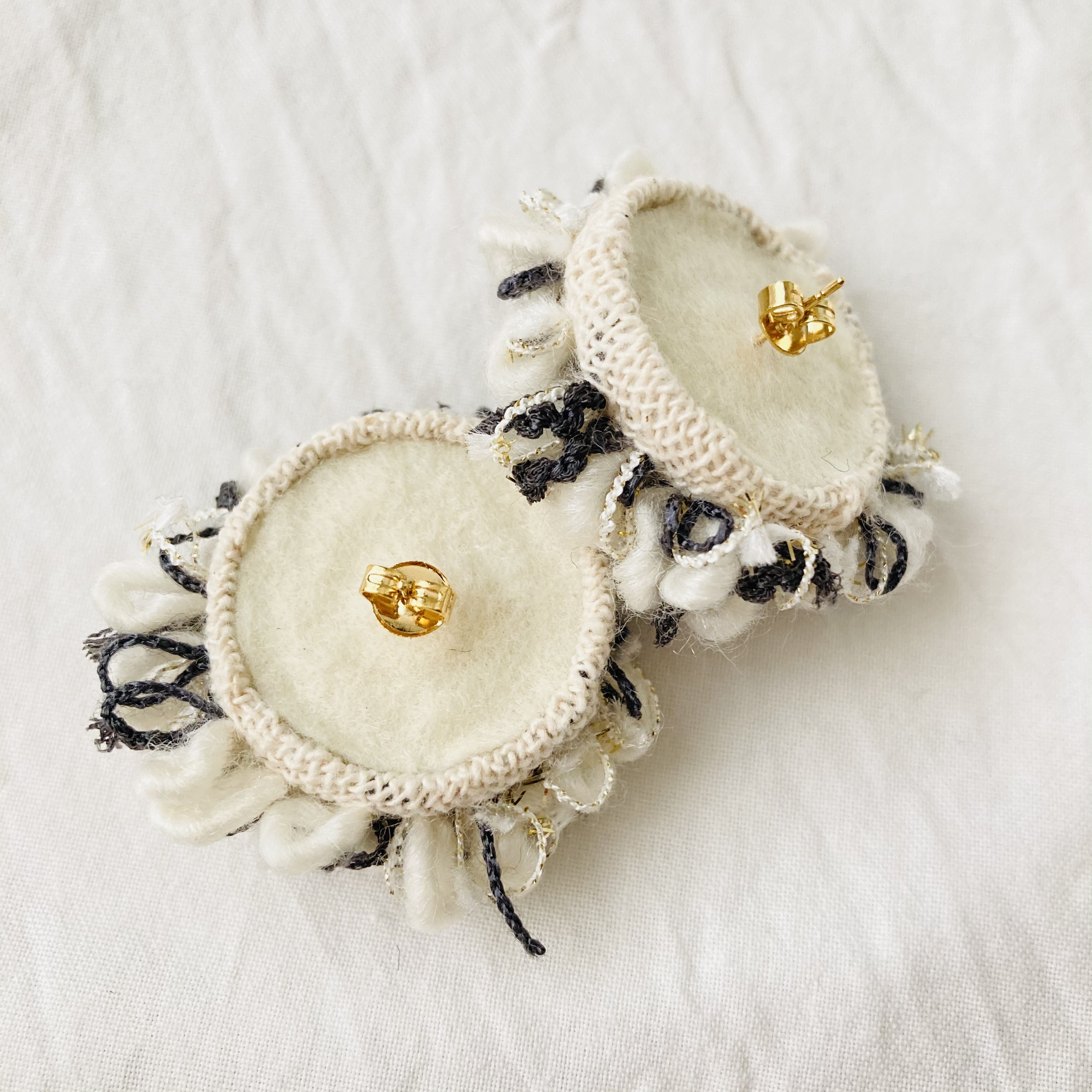 Punch Needle Pierce パンチニードルピアス Handmade Shop Tante