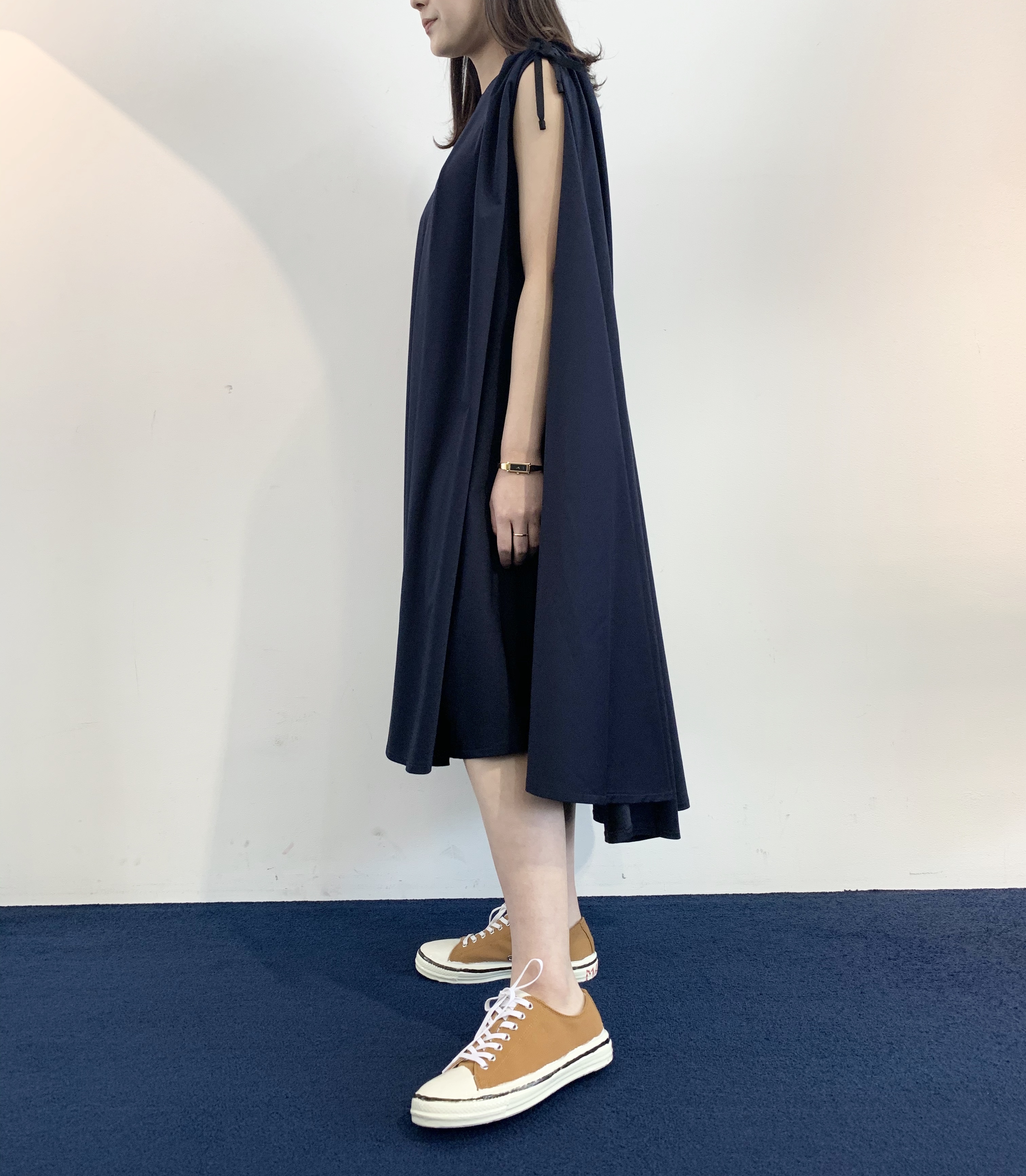 ss Cogthebigsmoke コグ ザ ビッグスモーク Sleeveless Flare One Piece Navy Trentのオンラインショップ 福岡市のセレクトショップ