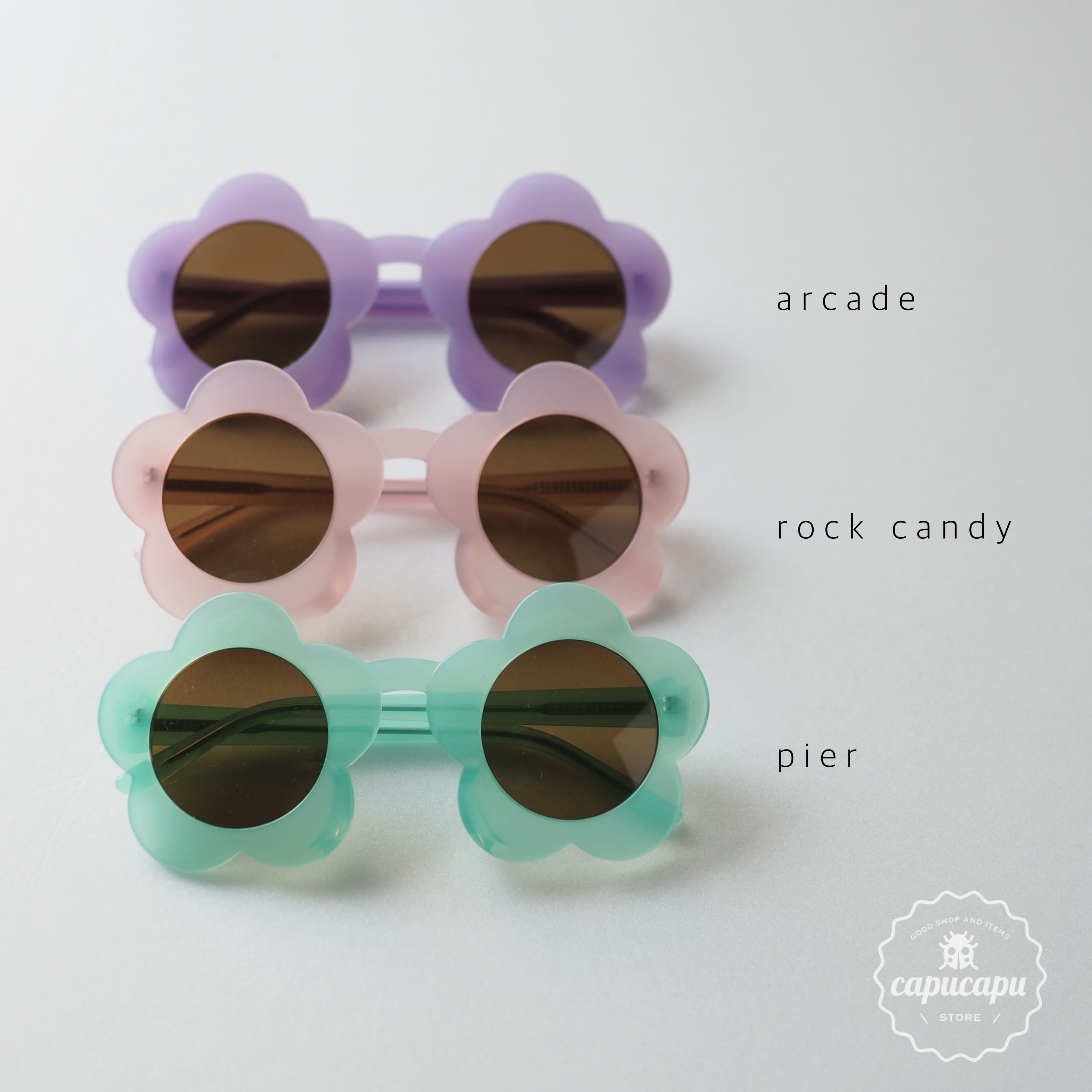 即納 Wunderkin Co Kids Flower Sunglass フラワーサングラス 子ども服 Capucapu