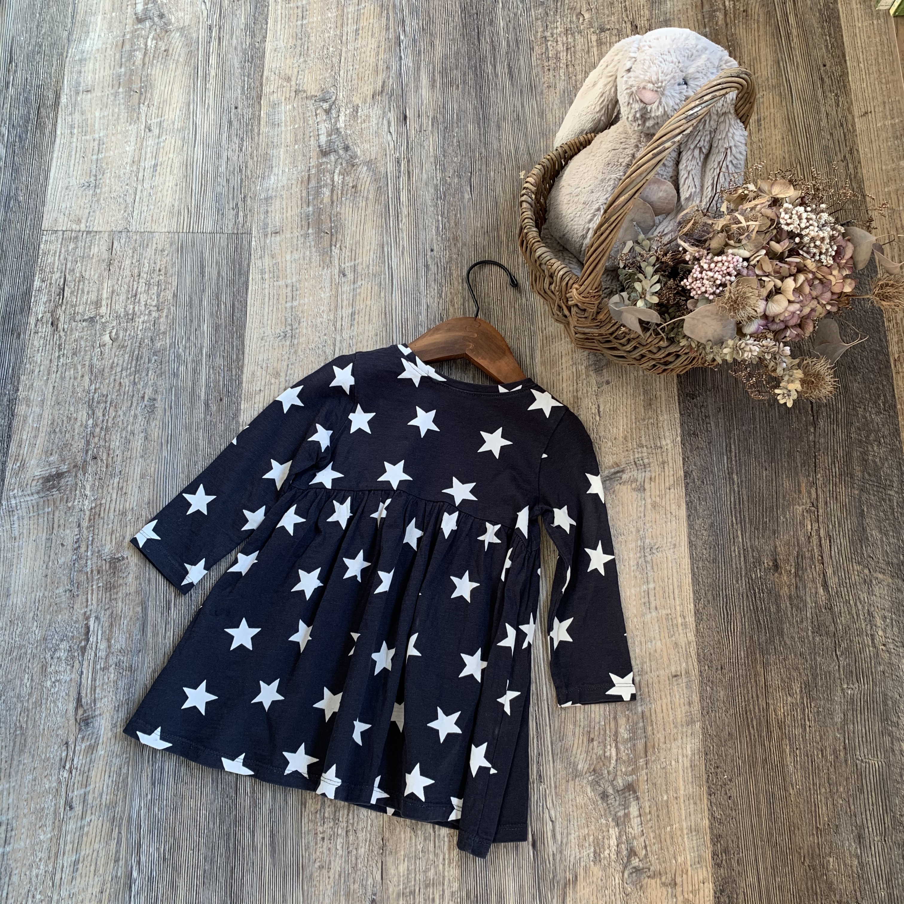 Next 86cm お星さま柄ワンピース Tetoteto