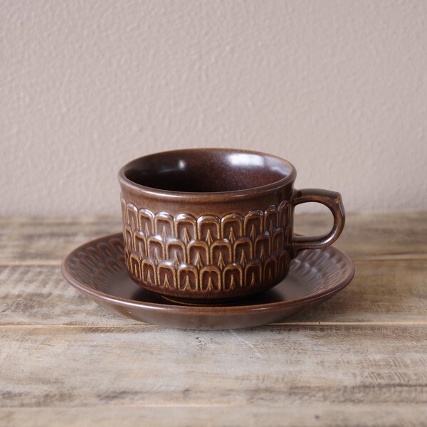 Wedgwood Pennine ウェッジウッド ペンニン コーヒーカップ ソーサー ブラウン レトロモダン 6 ヴィンテージ 食器 陶器 アンティーク 渋め おしゃれ Flohmarkt フローマルクト