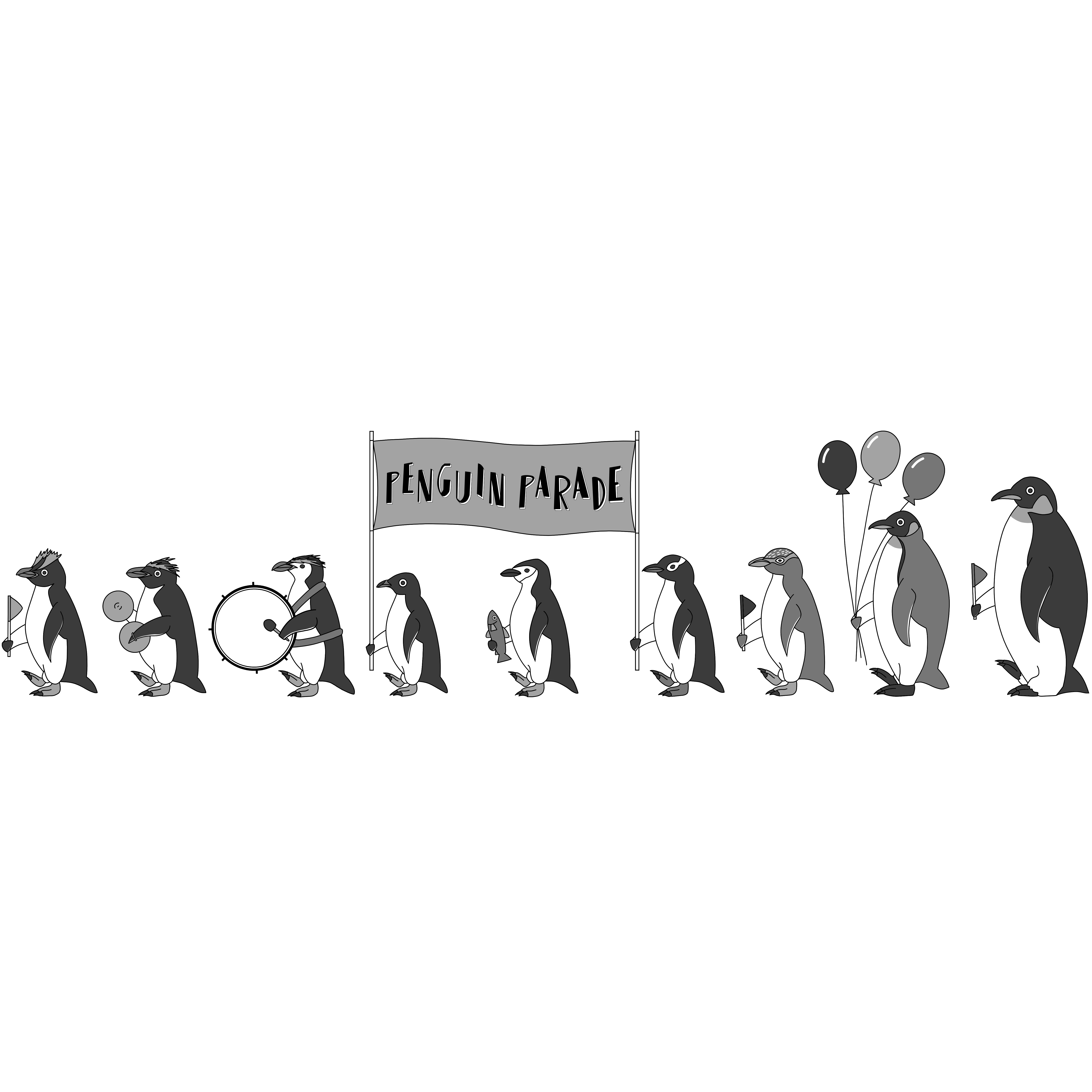 ペンギンパレード マフラータオル 全2色 ぺものづくり
