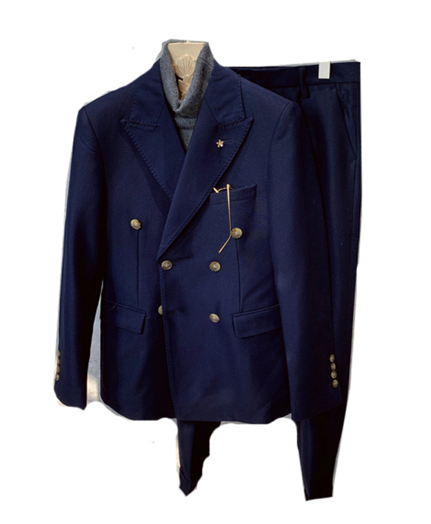 ダブル ジャケットパンツの2点セット ネイビー 前撮り メンズ 結婚式 商品番号 タキシード セレモニースーツ 挙式 ２次会 家族挙式 The Urban Blanche 覚王山