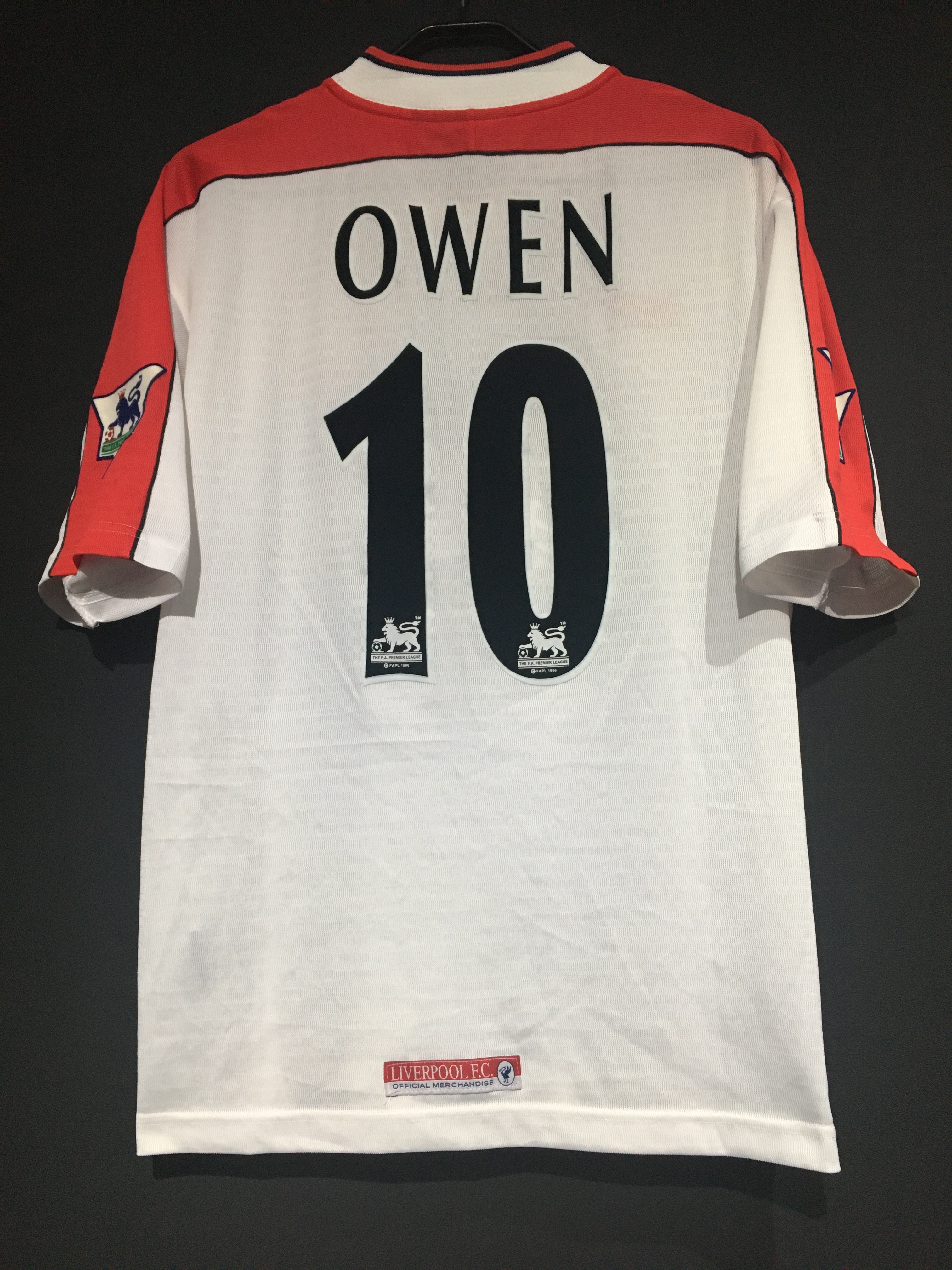 1998 00 Liverpool F C A 3rd Condition Preowned Grade 6 Size 42 44 Equiv To L No 10 Owen Jerseum Store