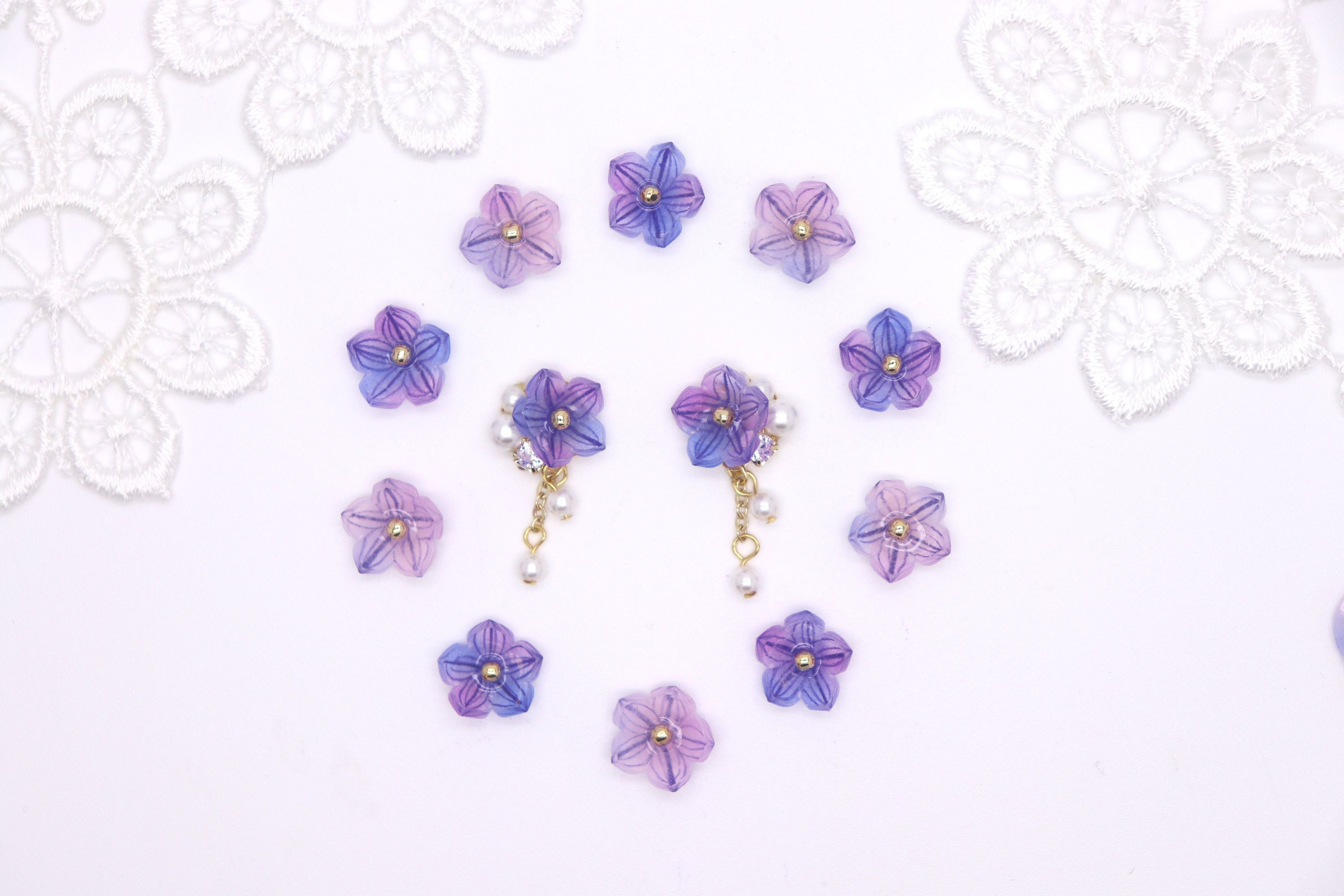 桔梗ひと粒 ピアス イヤリング パープル パール 大人可愛いハンドメイドアクセサリー ジュネ 桔梗ひと粒 ピアス イヤリング パープル パール 大人可愛いハンドメイドアクセサリー ジュネ