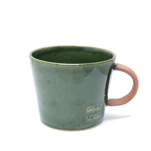 マグカップ おしゃれ グリーン 陶器 美濃焼 コーヒーカップ 湯呑 デカマグ 緑 カフェ 雑貨屋リエット