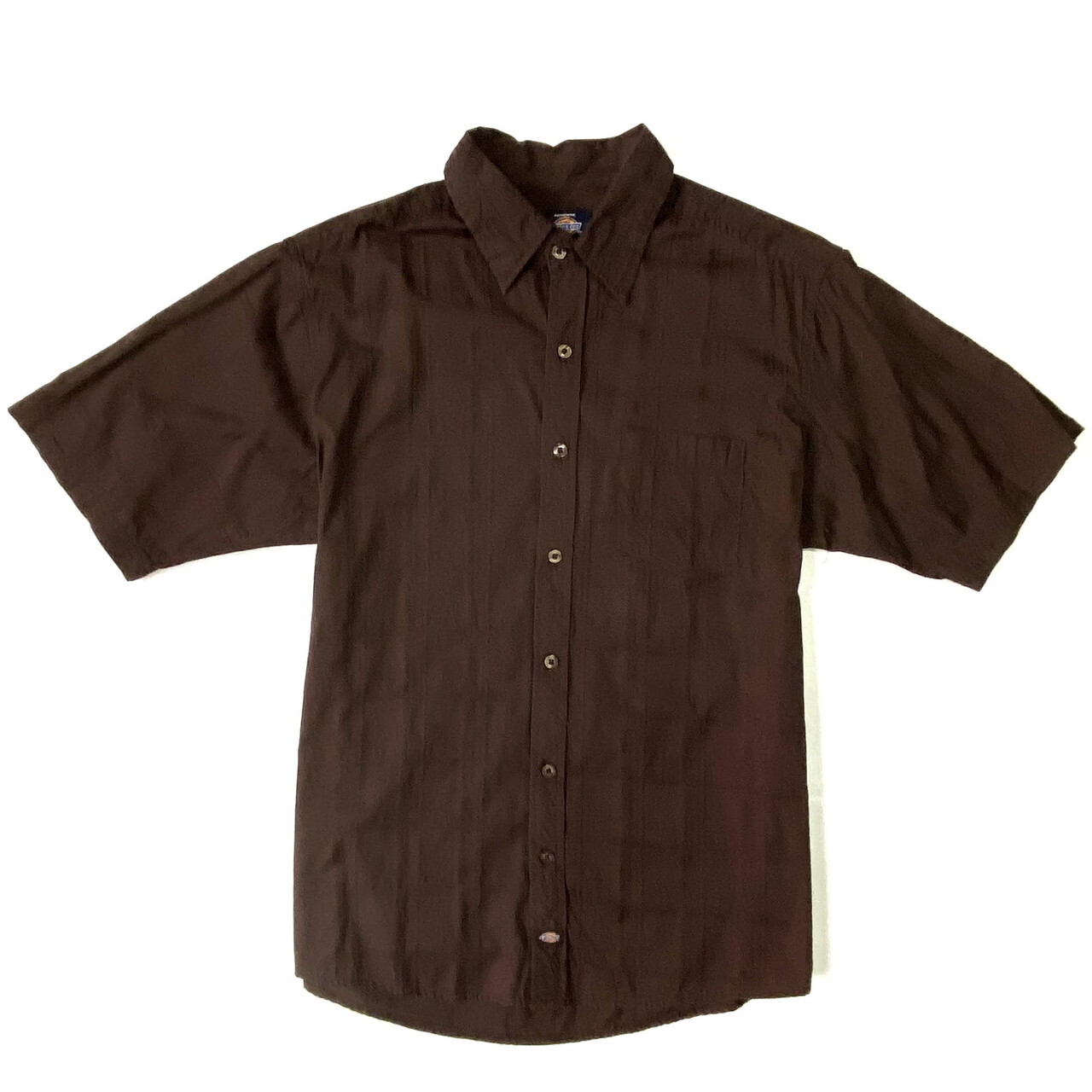 Dickies ディッキーズ チェック柄 半袖シャツ メンズl 古着 ブラウン 茶色 半袖シャツ Cave 古着屋 公式 古着通販サイト