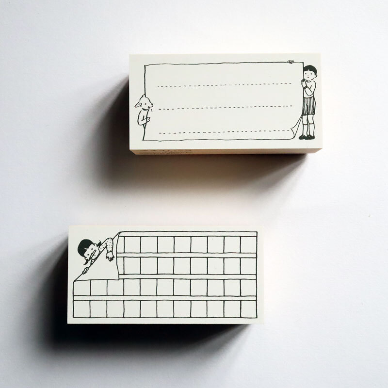 ますこえり マスコハンコ 大 スタンプ 木製はんこ Hacohalu 紙雑貨 文具専門店