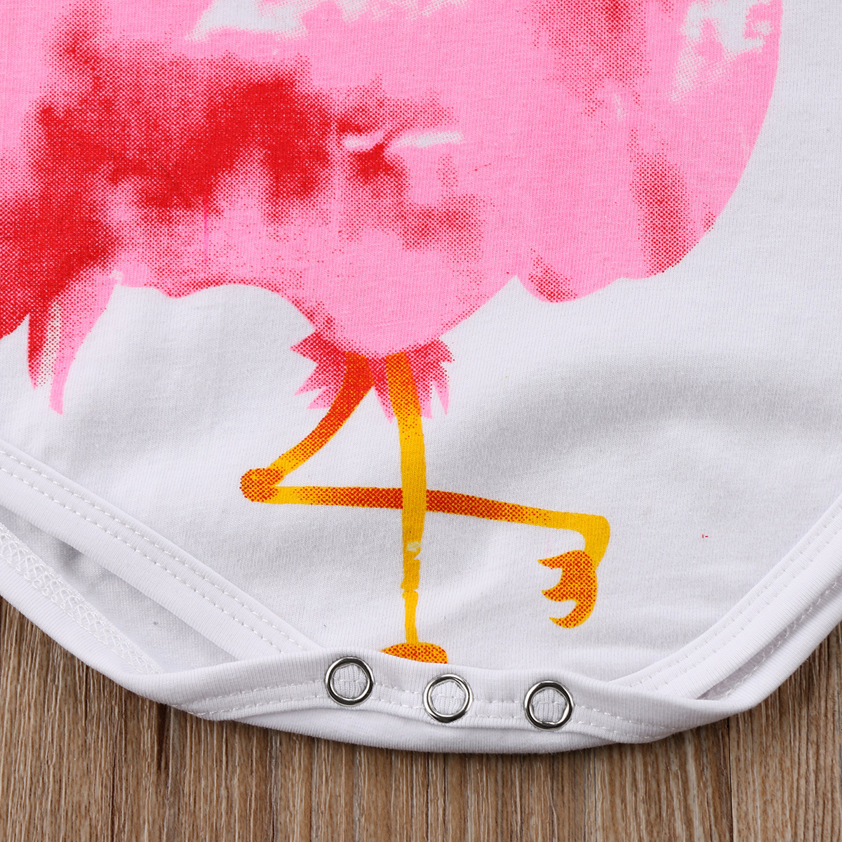 フラミンゴ ピンク 女の子 ベビー 赤ちゃん 服 子供服 こども リゾート 旅行 かわいい 南国 カバーオール ロンパース 夏 バカンス Antoinette