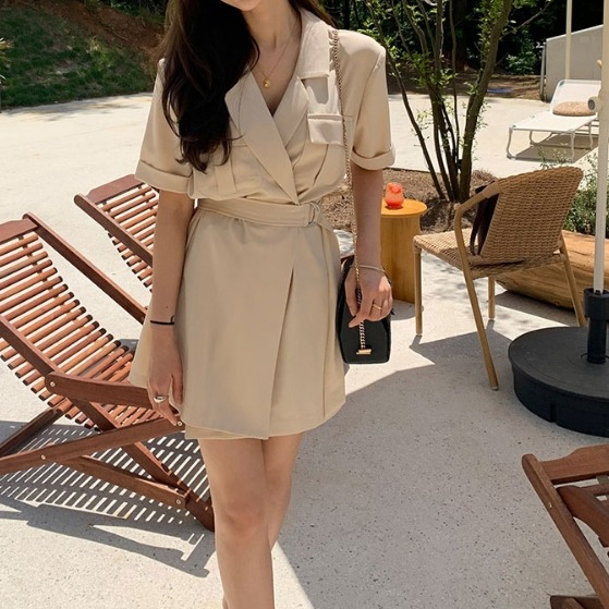 2色 ウエストマークトレンチワンピ Sucrier シュクリエ お砂糖みたいに甘くてかわいい 量産型プチプラガーリー服 通販