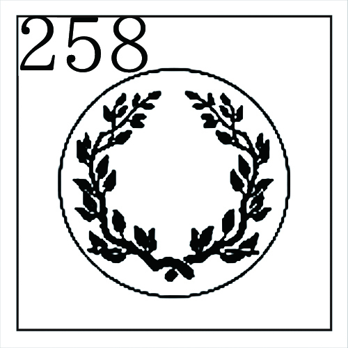 オーダー品 シーリングスタンプ 封蝋印 258 草花 葉 リーフ 草冠 リース 飾り枠 ボタニカル シルエット ヒーリング Witch Craft Garden ウィッチクラフトガーデン