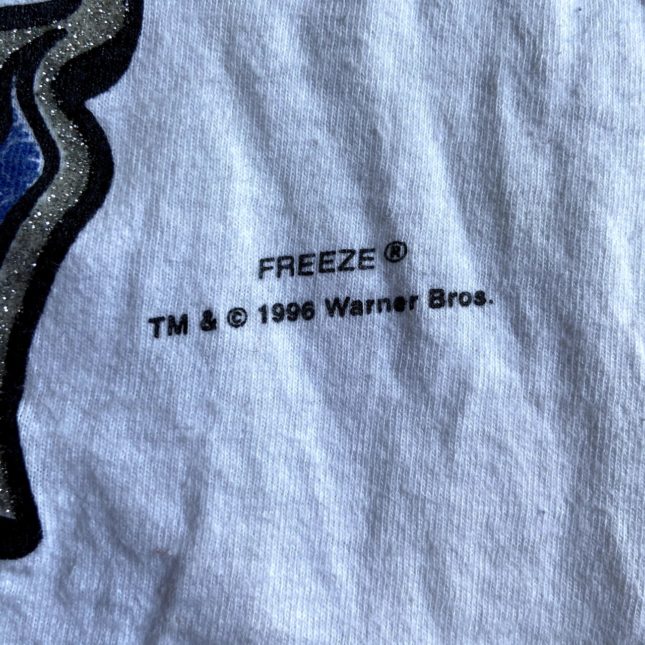 90年代 USA製 ルーニーテューンズ トゥイーティー フラワー柄 オーバープリント キャラクタープリントTシャツ メンズL レディースXL相当 古着  LOONEY TUNES 90s ビンテージ ヴィンテージ ラメ入りプリント ホワイト 白【Tシャツ】【SA2107】  cave 