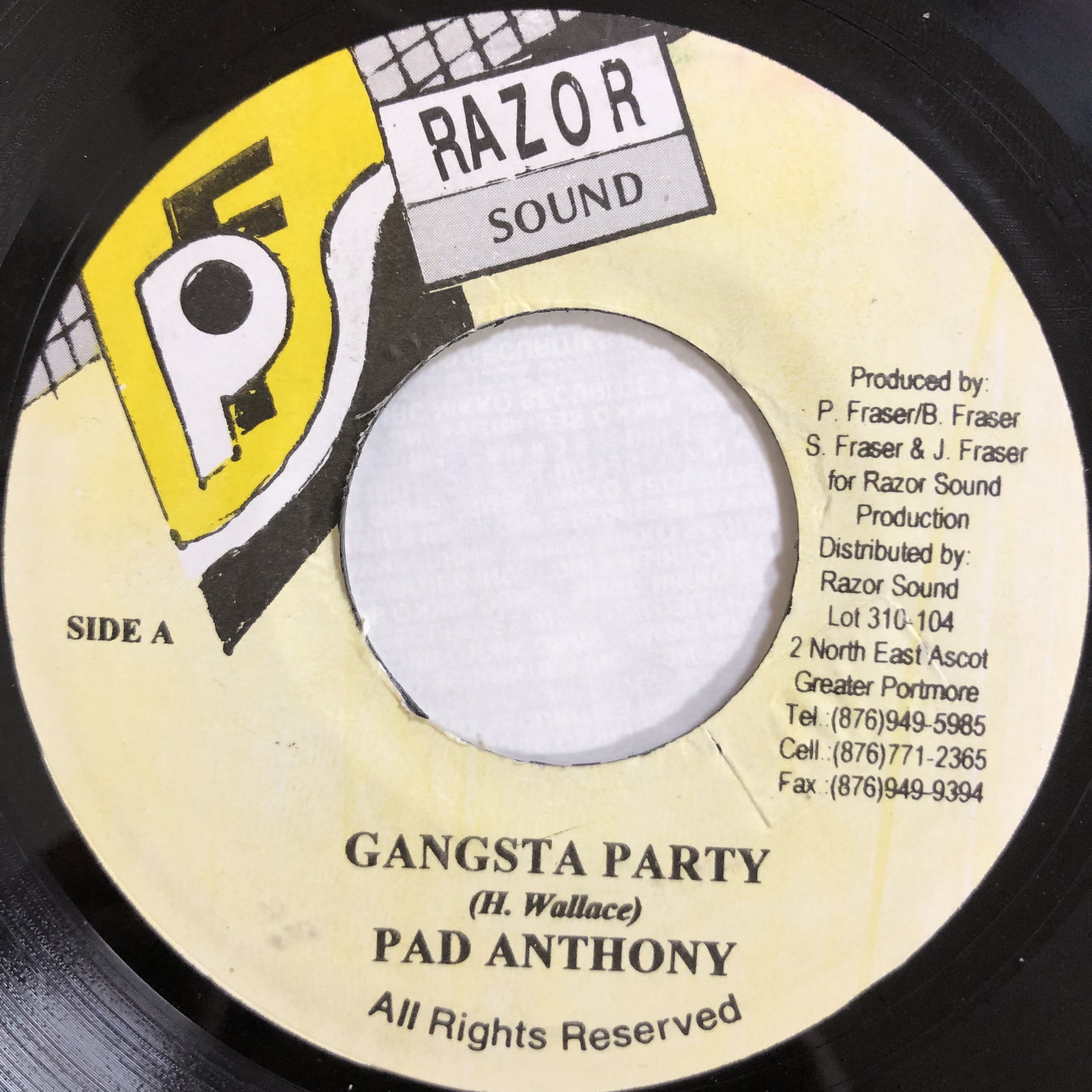 Pad Anthony パッドアンソニー Gangsta Party 7 155 Jamaican Soul