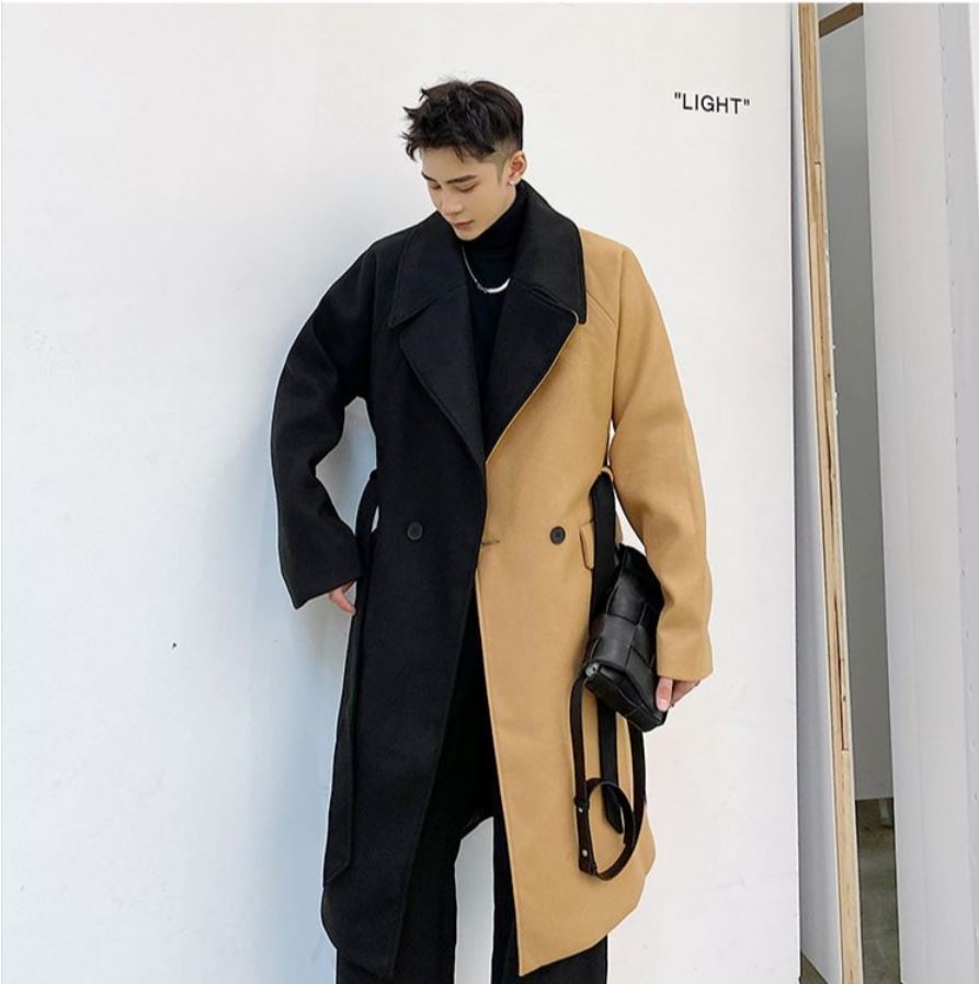 メンズ コート アシンメトリー スタイリッシュ スマート カジュアル オルチャン 韓国ファッション 1850 Amouretvie モレヴィ