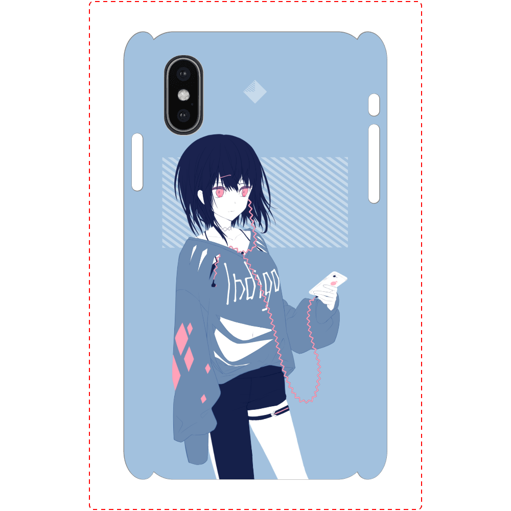 Iphoneケース スマホケース イラスト 女の子 かっこいい エモい Iphone12 Xperia 5 Iphone5 6 6s 7 8 おすすめ 個性的 人気 イラストレーター クリエイター 絵師 Android アンドロイド ケース タイトル Indigo 作 灰染せんり Iphoneケース Tシャツ メンズ